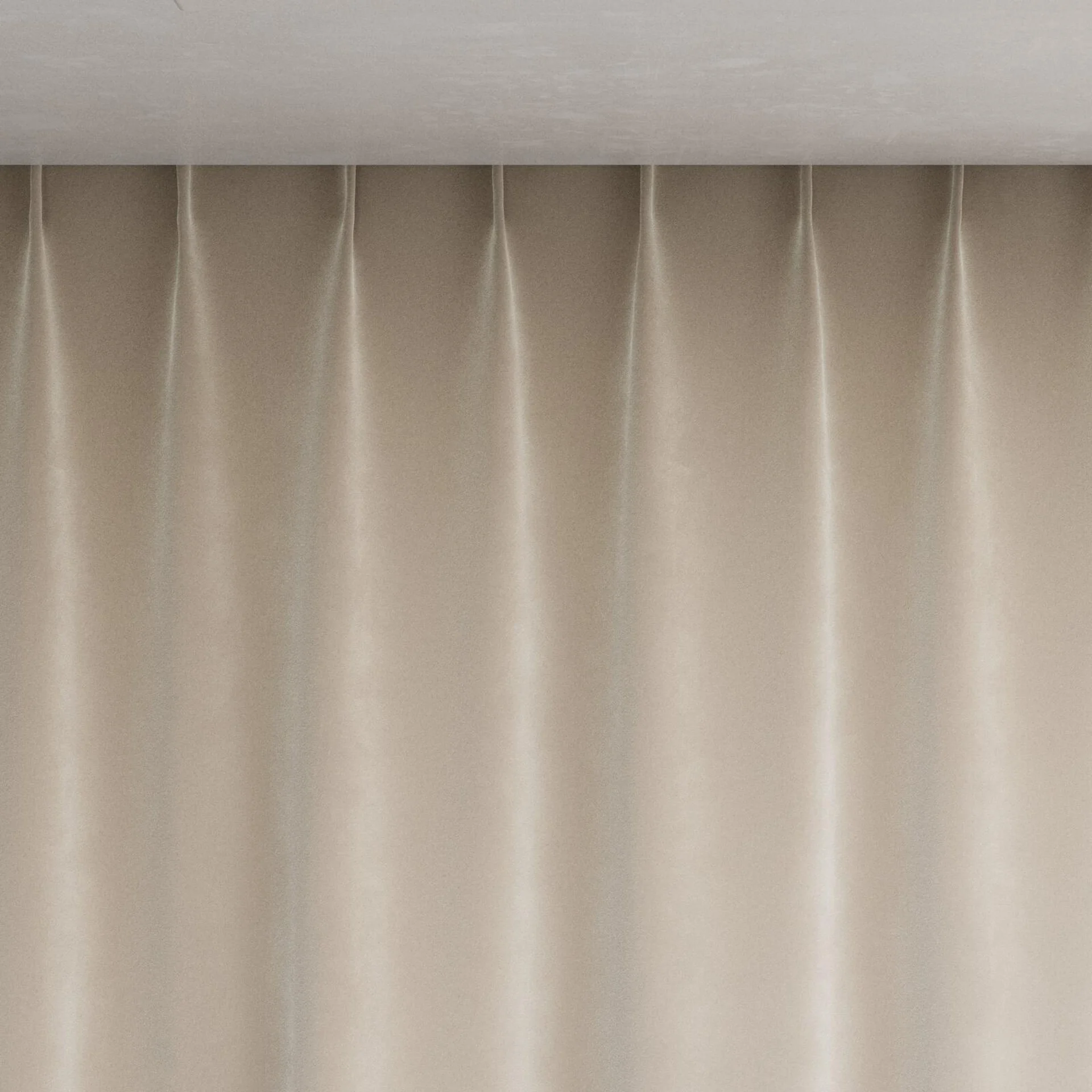 Top view of Vienna Moonstone, pinch pleat