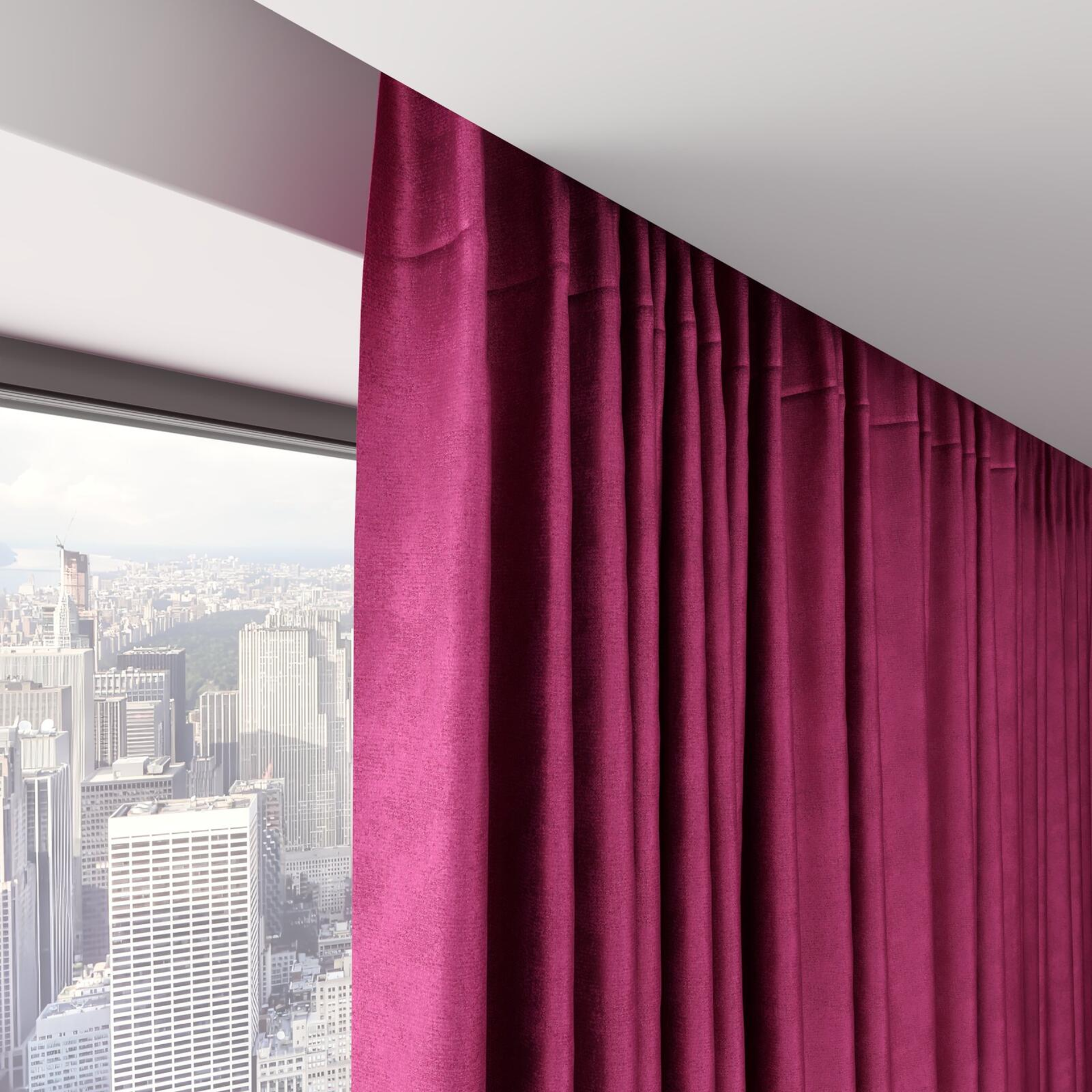 Top view of Fizz Magenta, on hidden rail