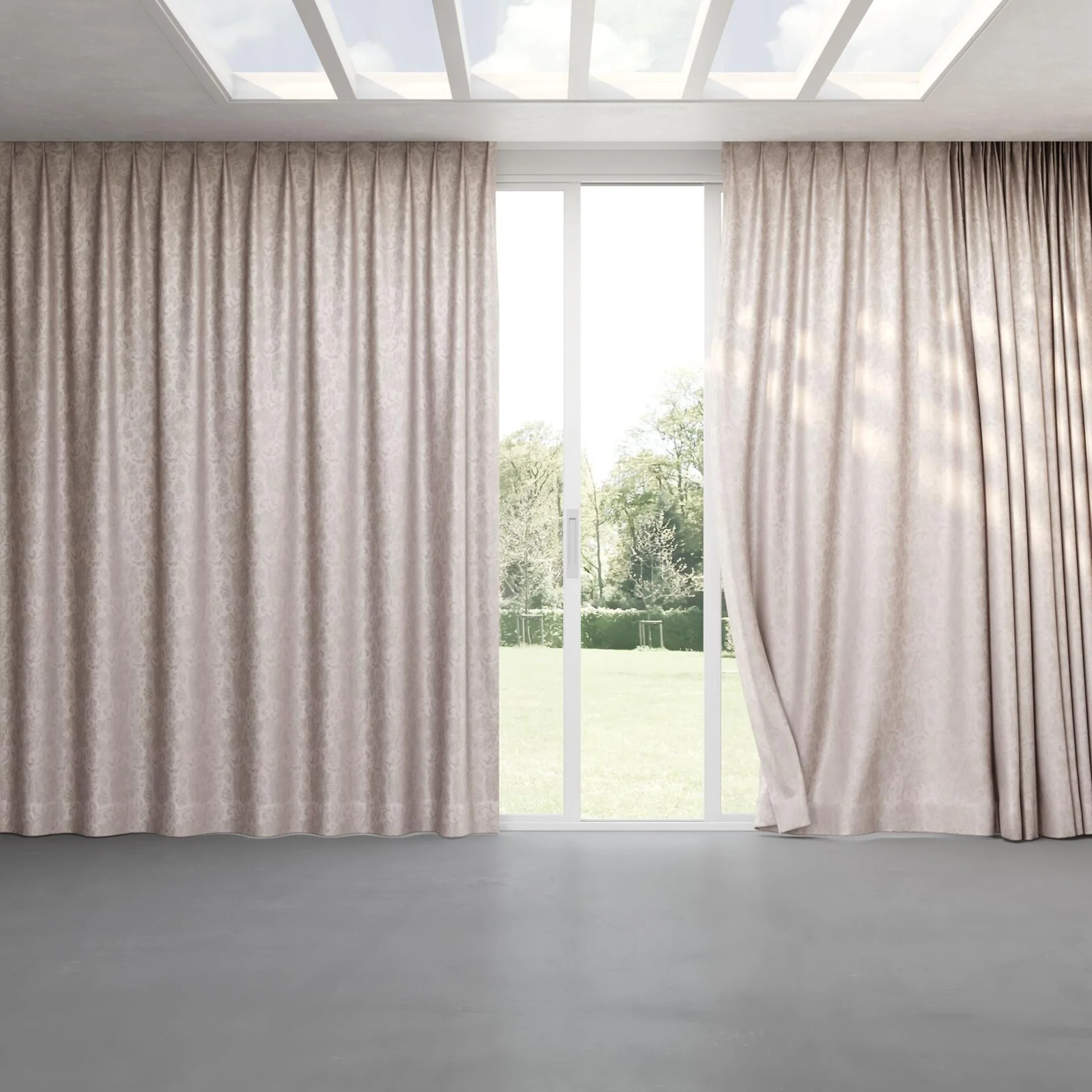 Full view of Florentine Boudoir, pinch pleat
