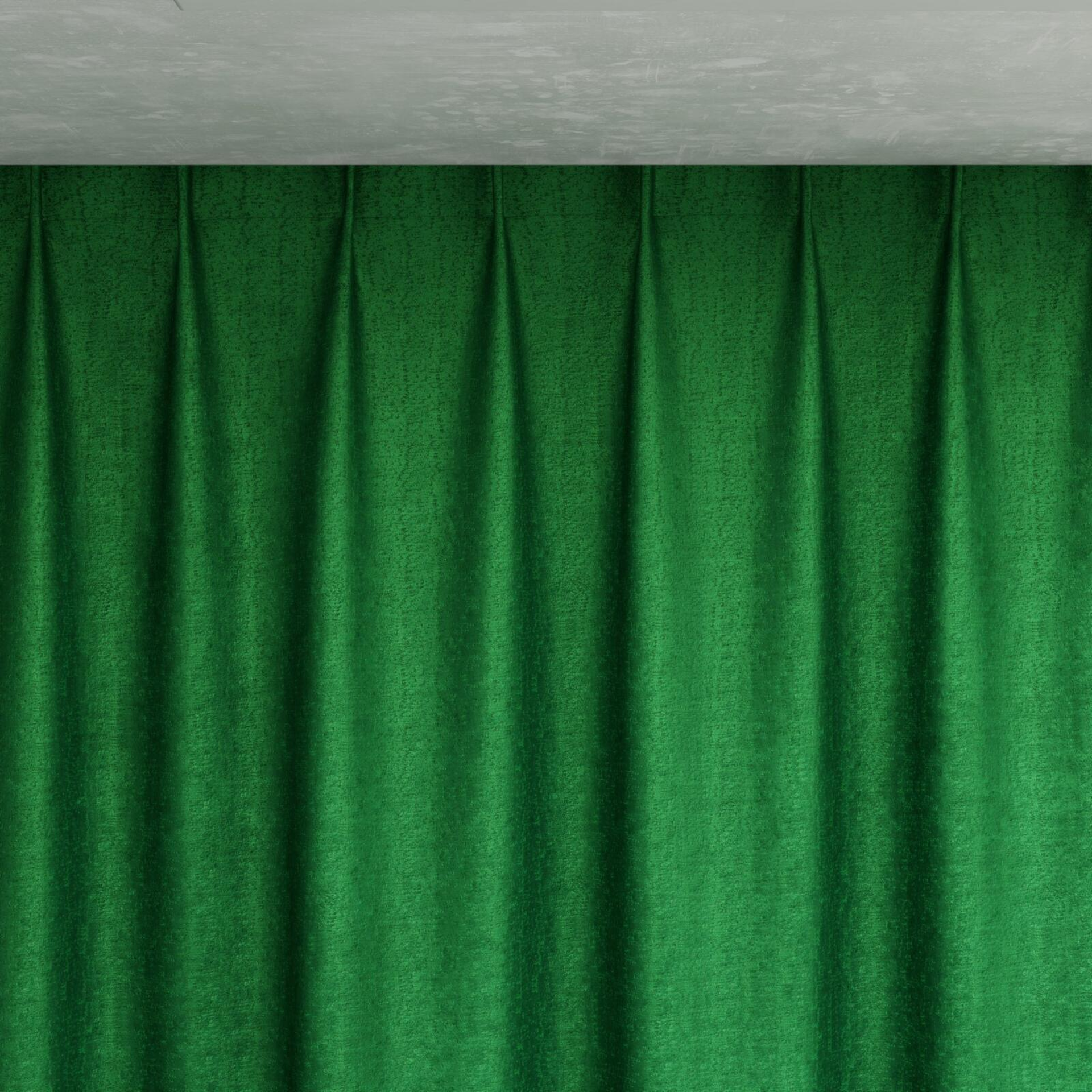 Top view of Hug Emerald, pinch pleat