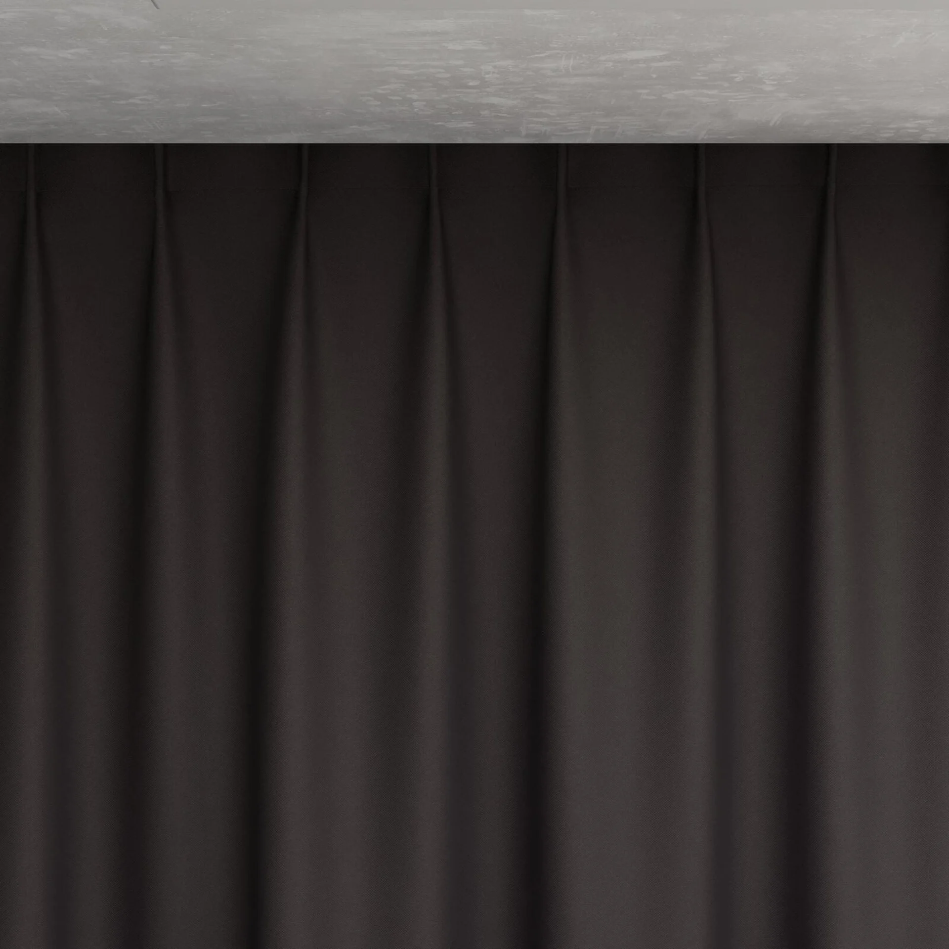 Top view of Duede Onyx, pinch pleat