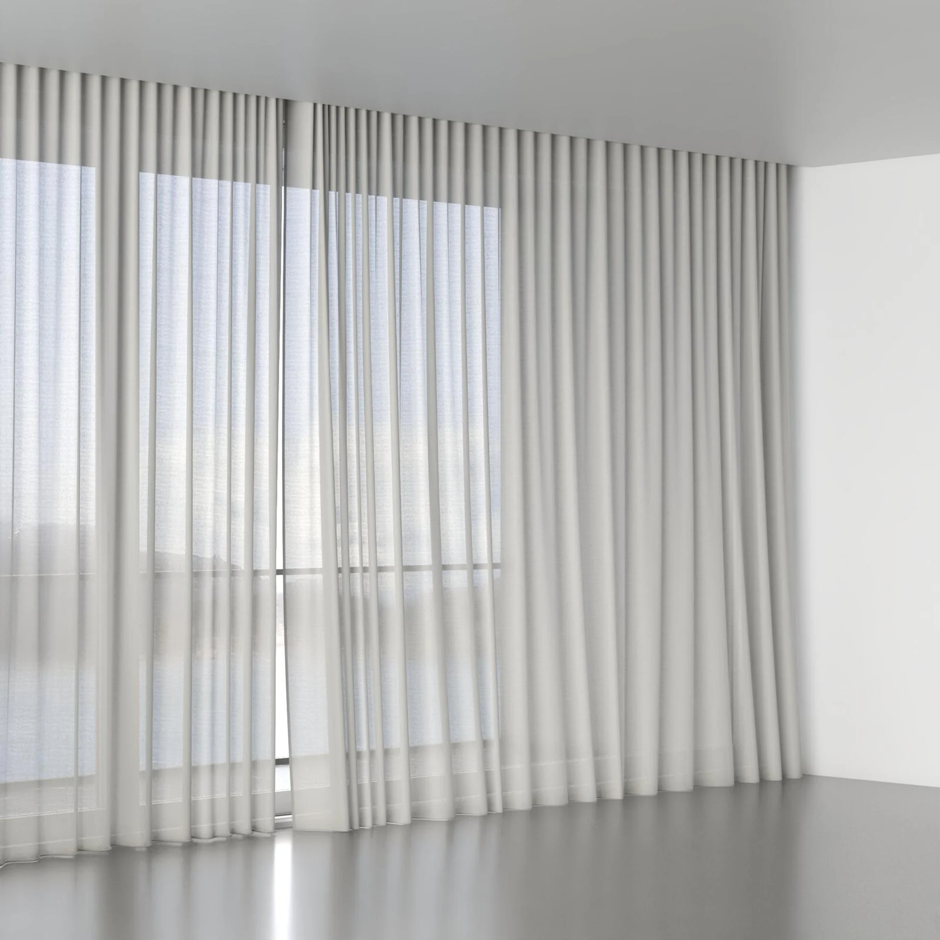 Full view of Sunlight Oyster, wave pleat
