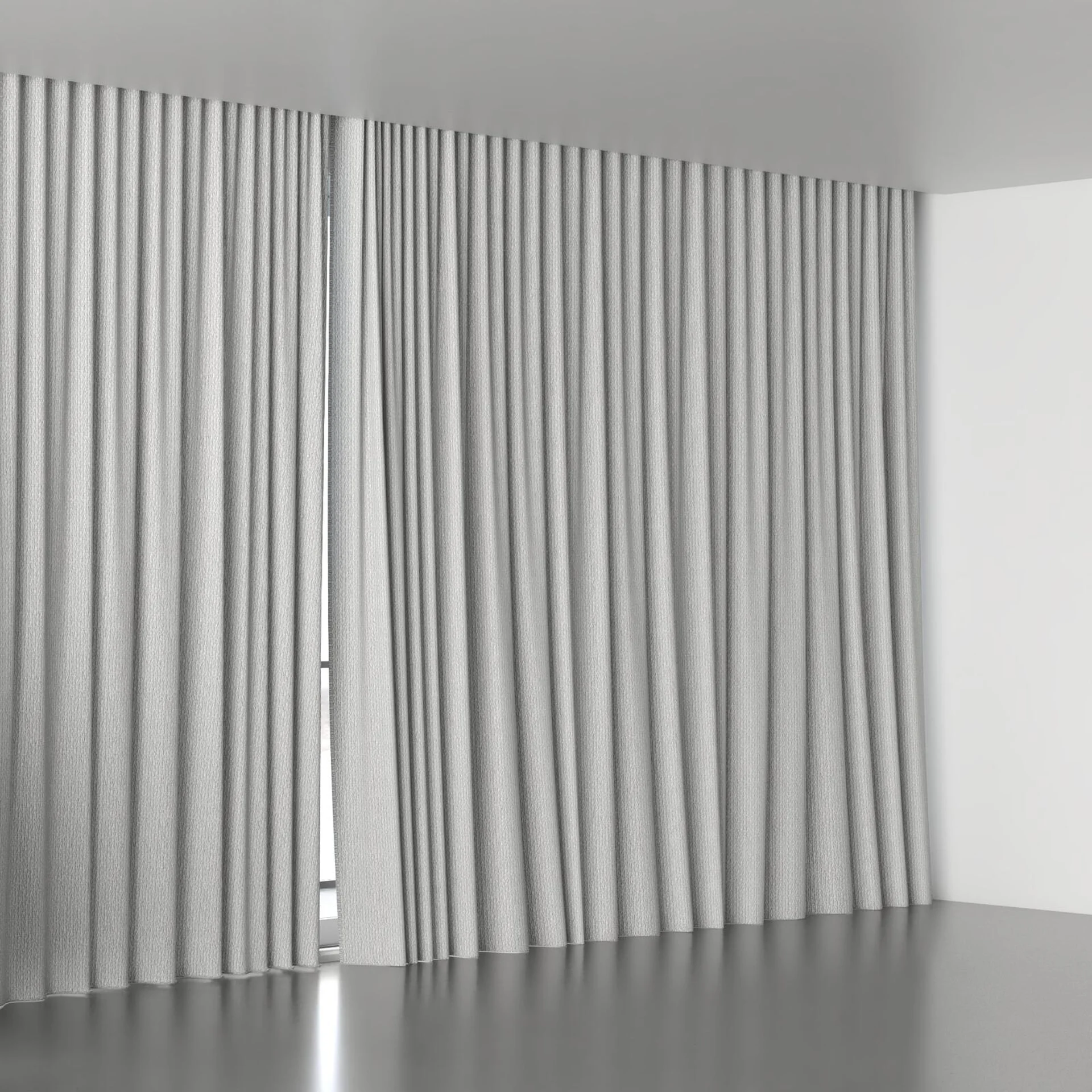 Full view of Semblance Oyster, wave pleat