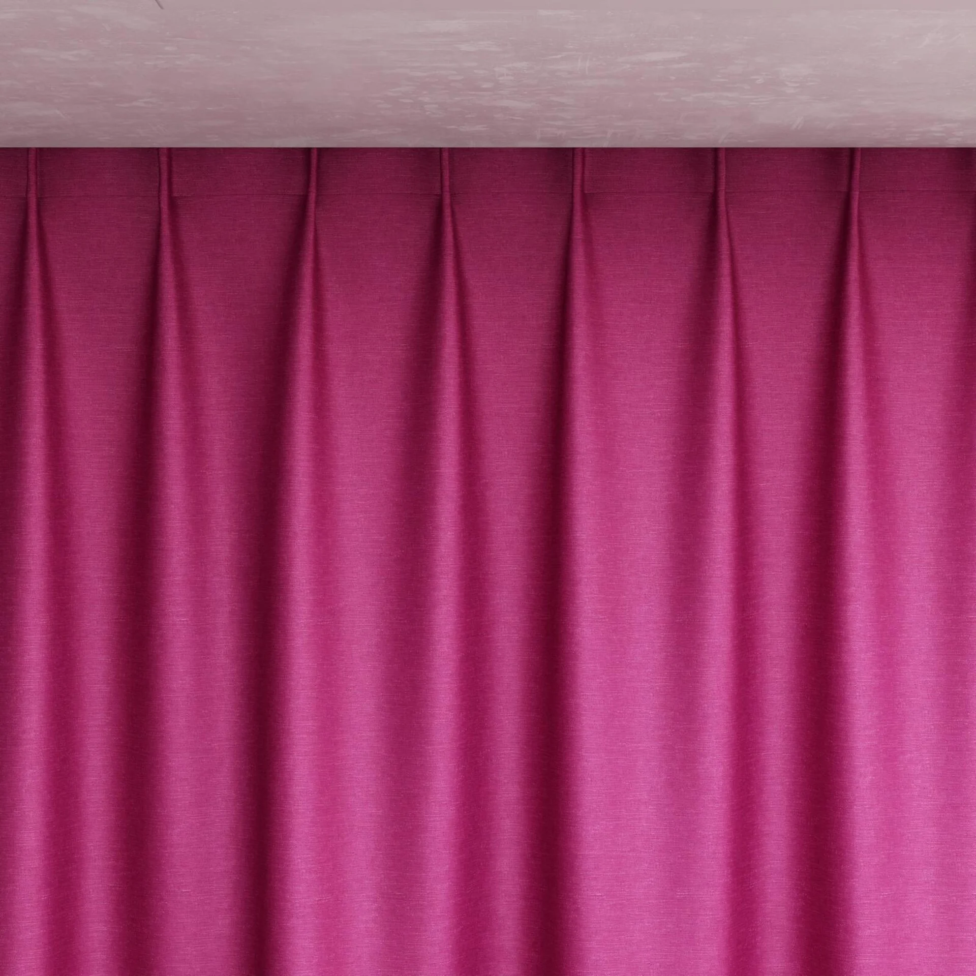 Top view of Provence Magenta, pinch pleat