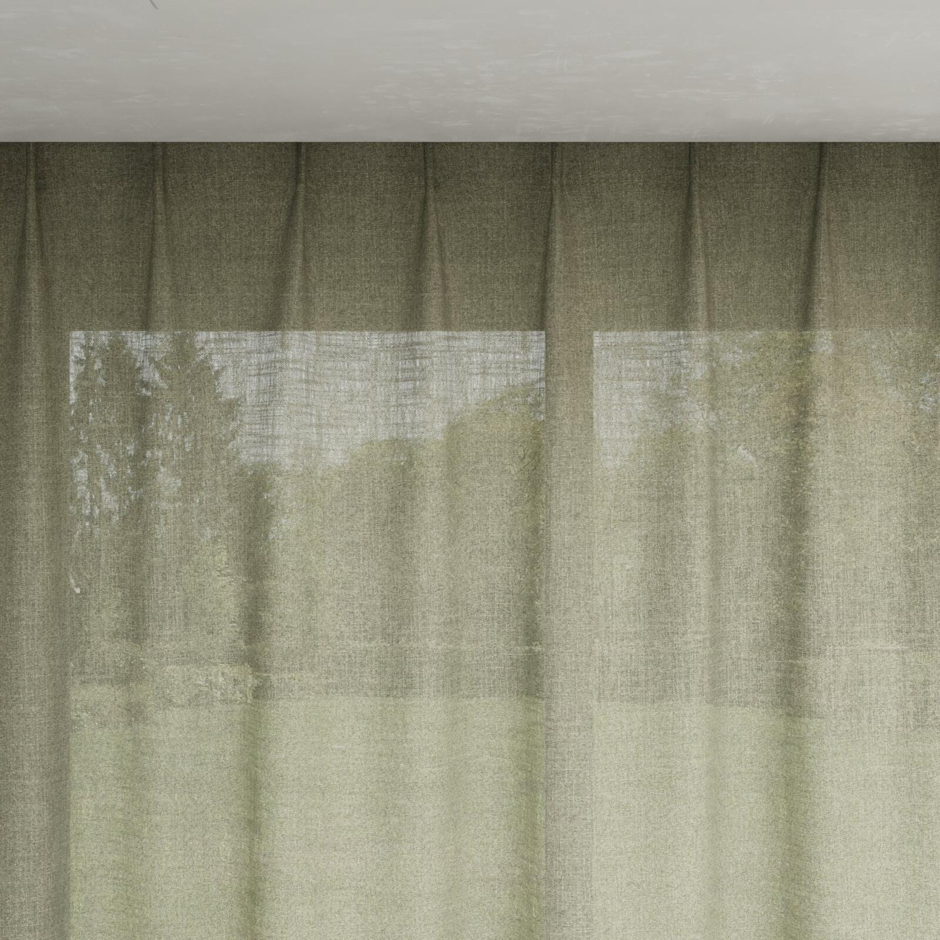 Top view of Motion Seagrass, pinch pleat
