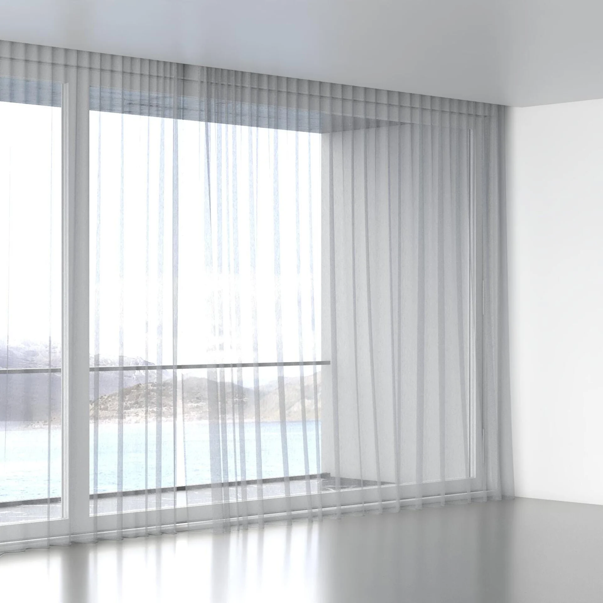 Full view of Makai (JDG) Silver, wave pleat