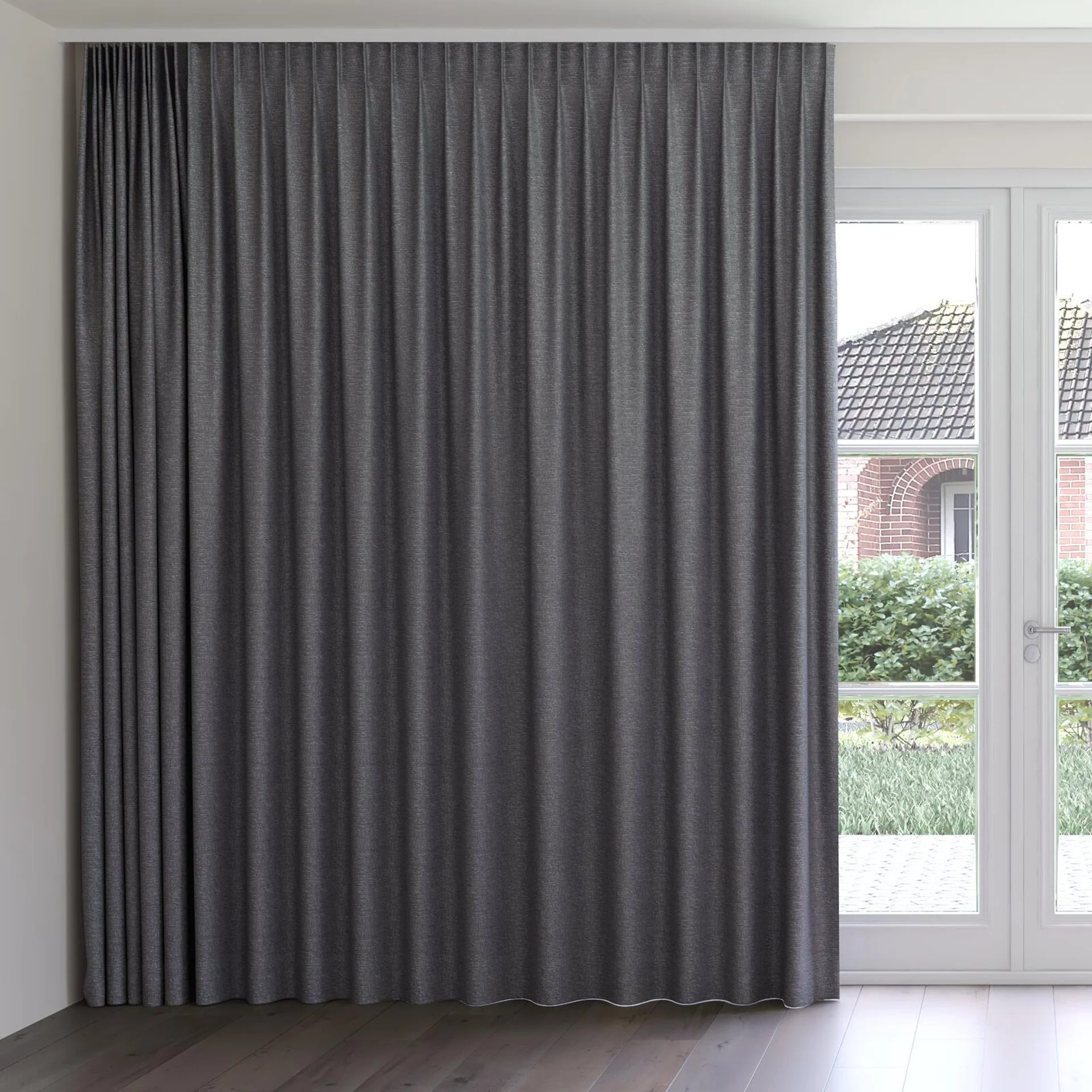 Front view of Refract Storm, on curtain rail