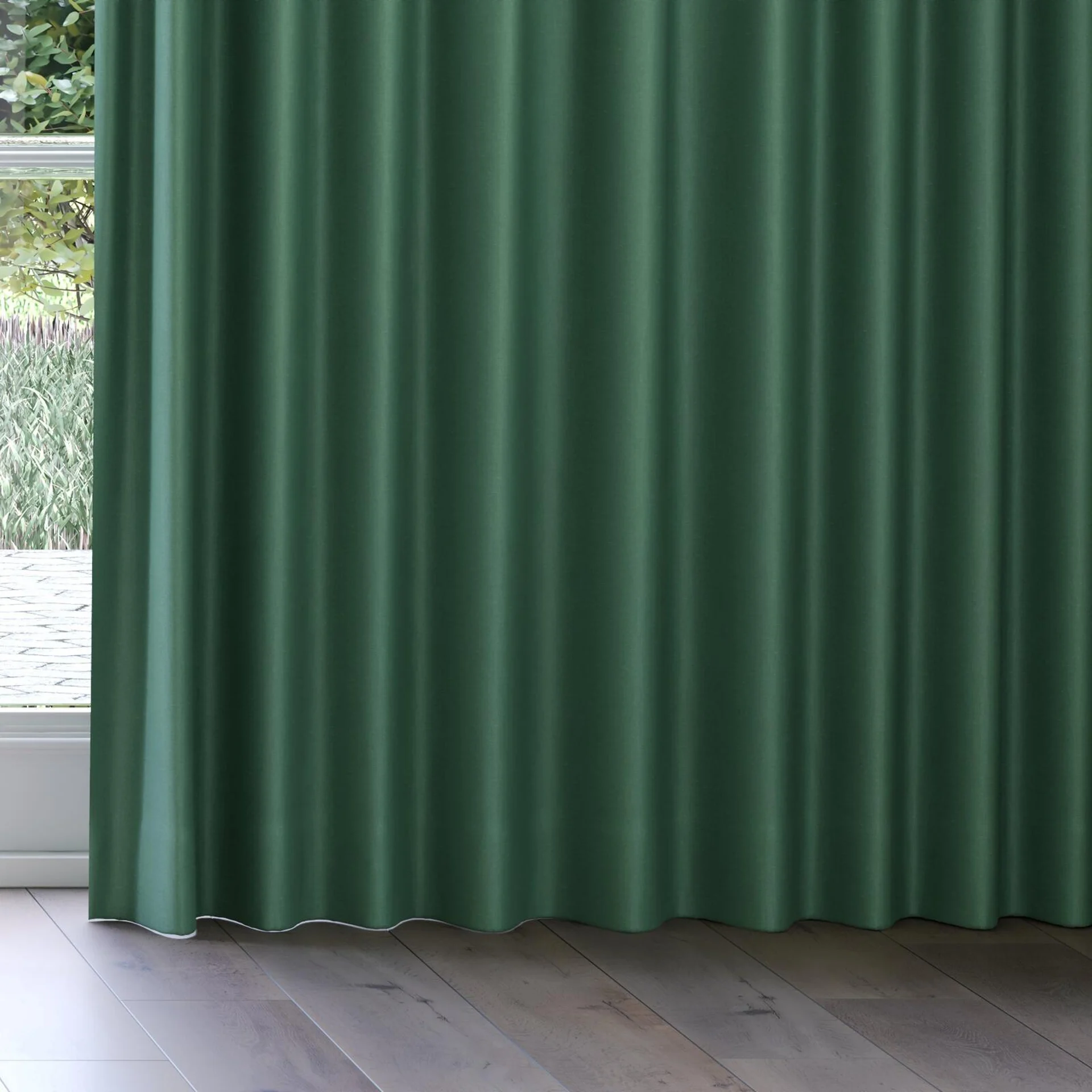 Bottom view of Kanvas Palm, on curtain rail