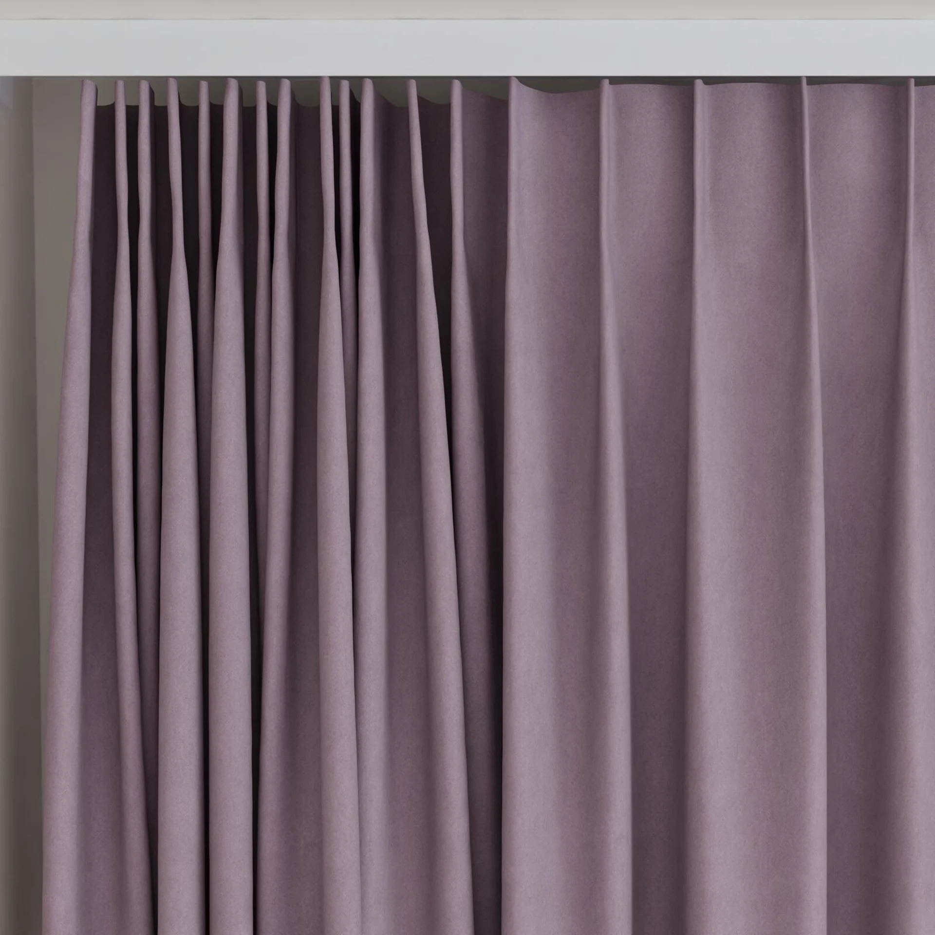 Top view of Lech Parma, on curtain rail