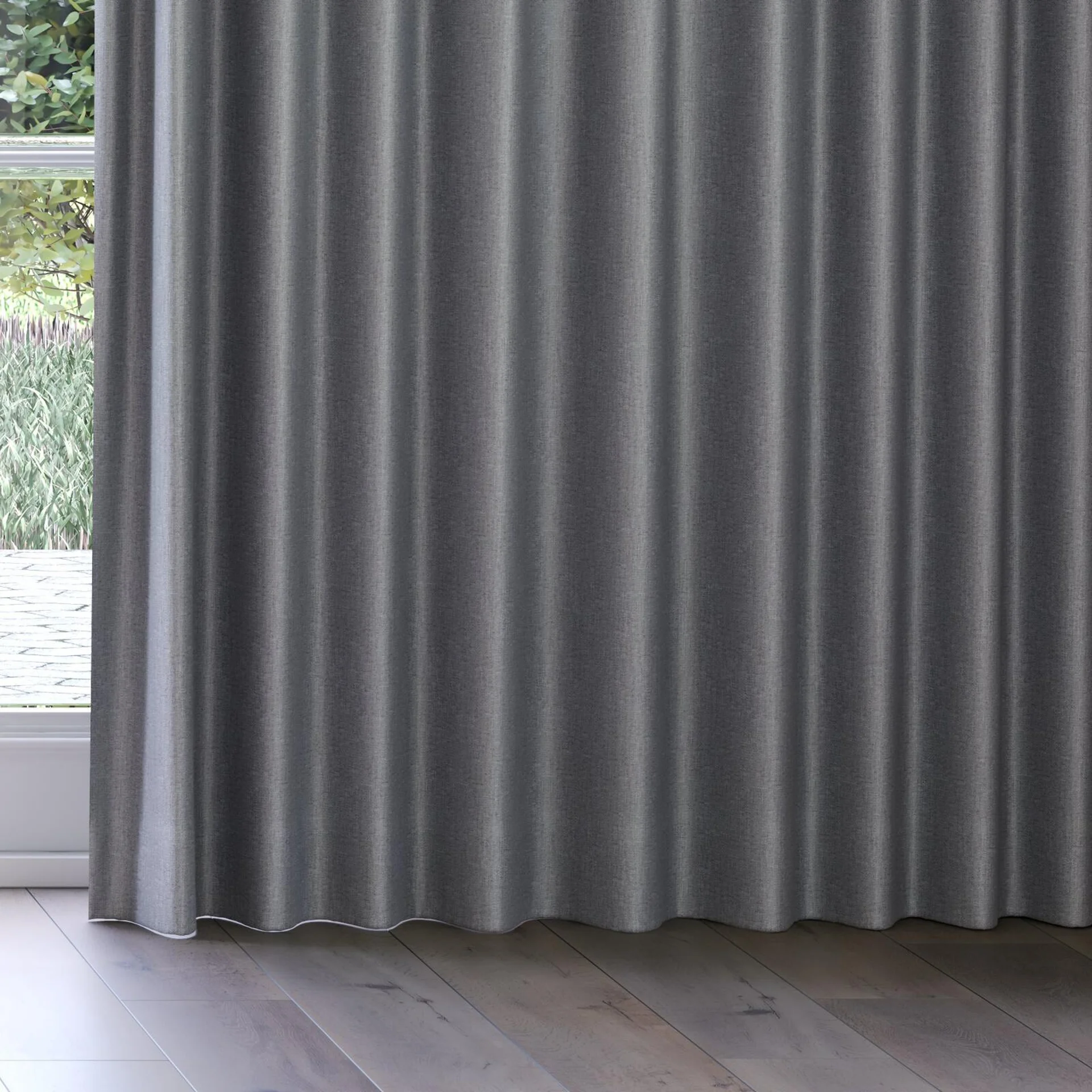 Bottom view of Matrix FR Iron, on curtain rail