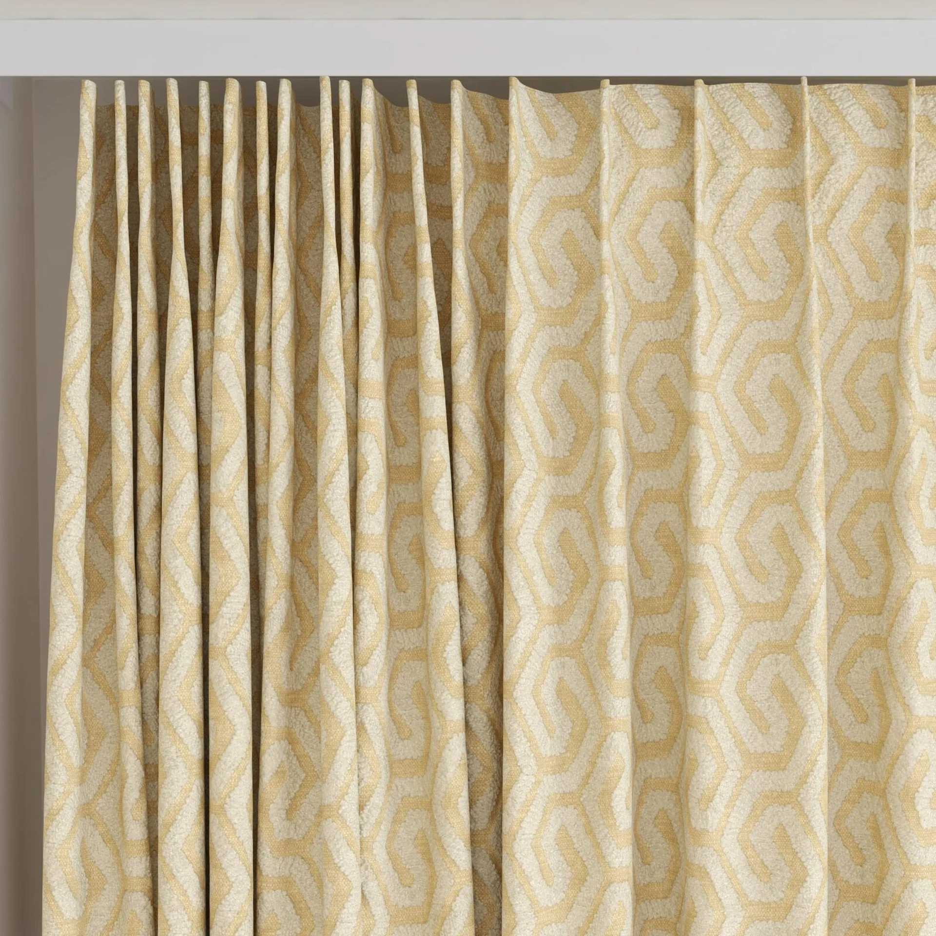 Top view of Comdeca Dune, on curtain rail