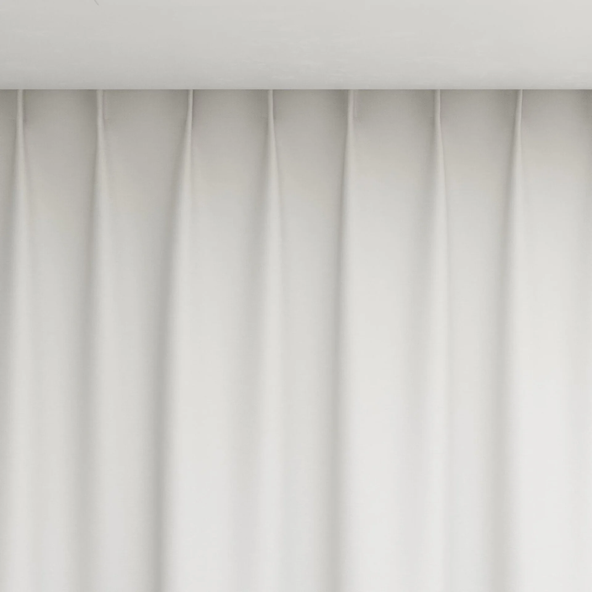 Top view of Colourwash Eco Marshmallow, pinch pleat