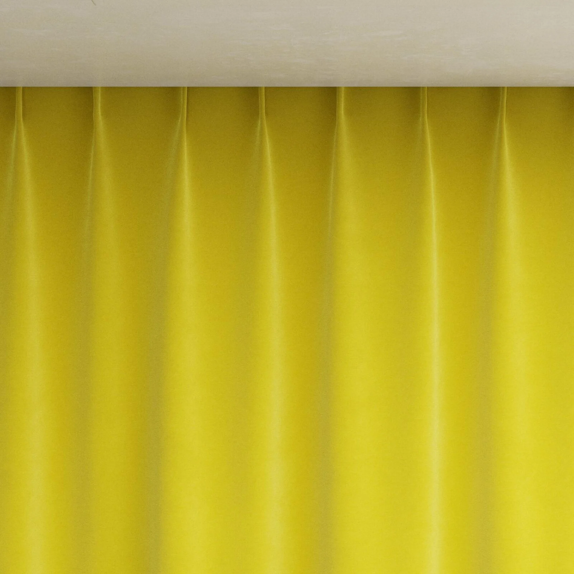 Top view of Moon Mimosa, pinch pleat