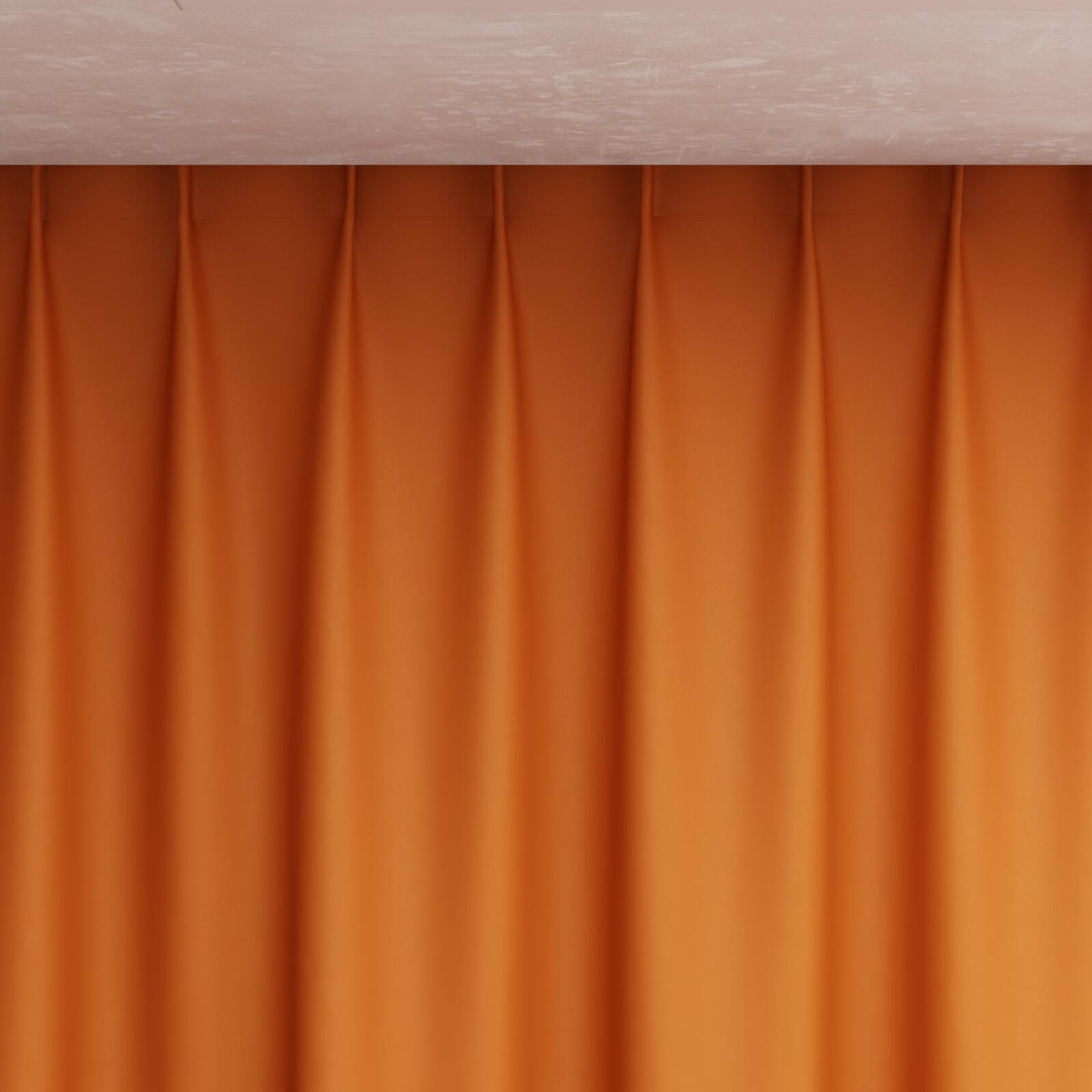 Top view of Blockbuster Mandarin, pinch pleat