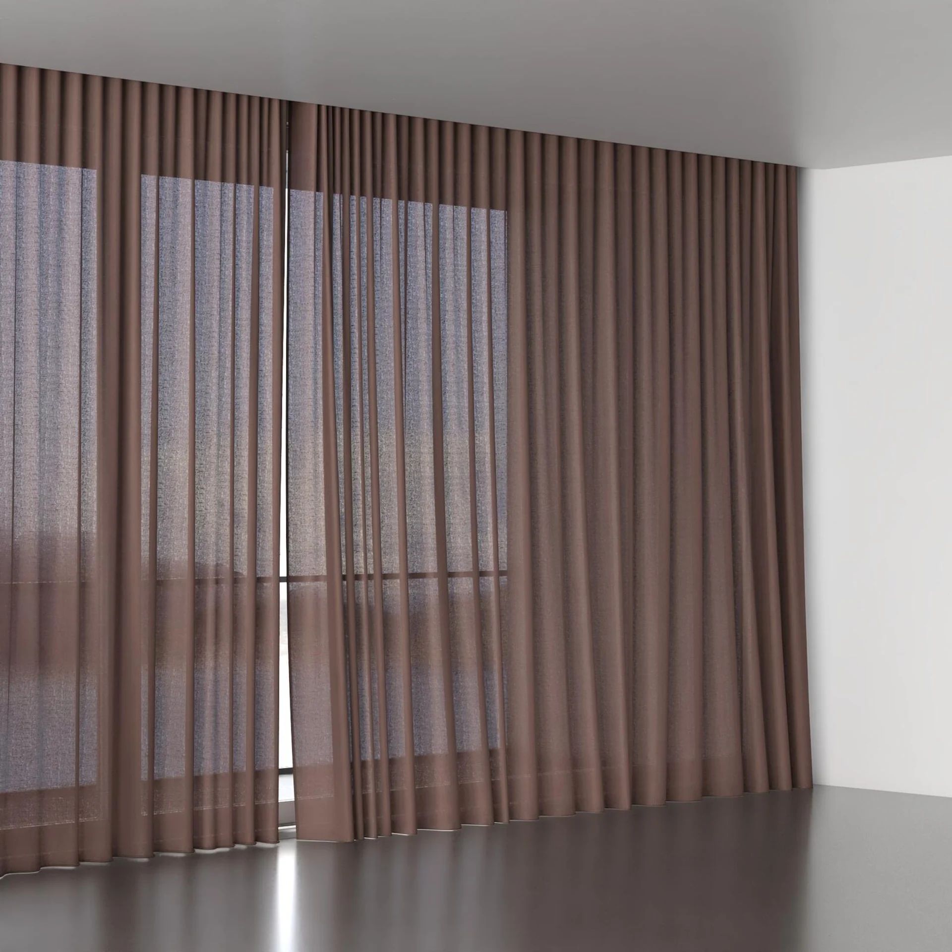 Full view of Gossy Flint, wave pleat