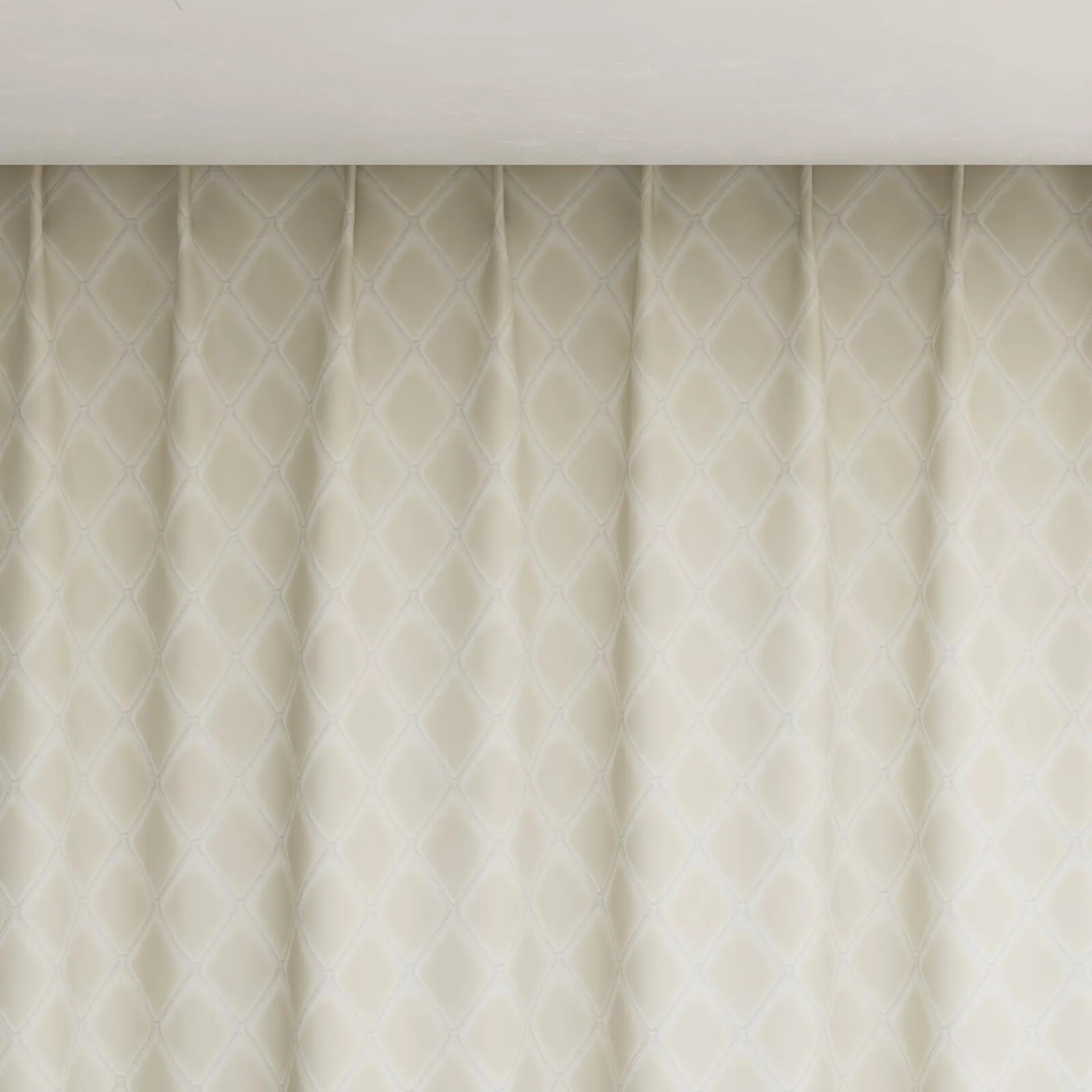 Top view of Pantheon Angora, pinch pleat