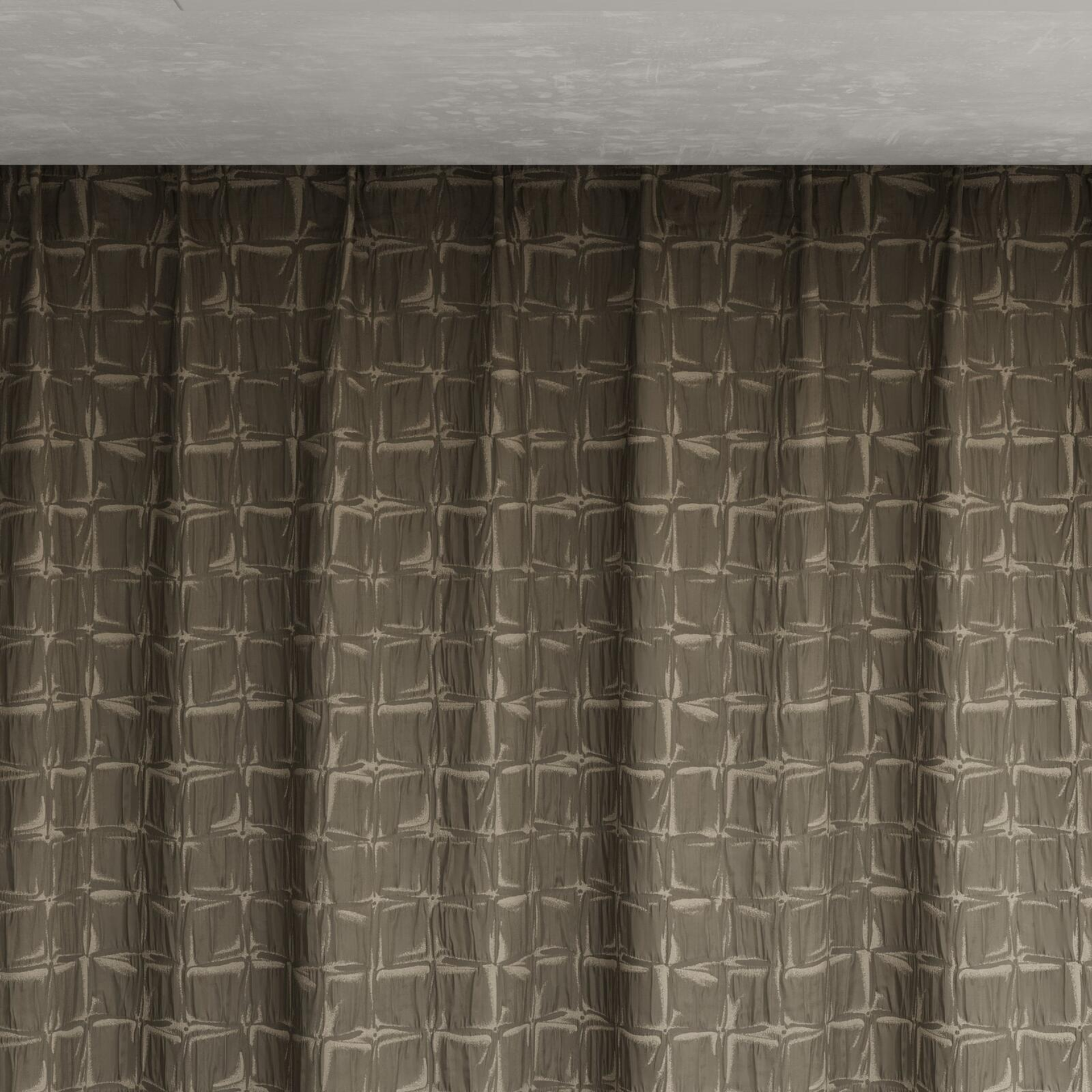 Top view of Novella Sterling, pinch pleat