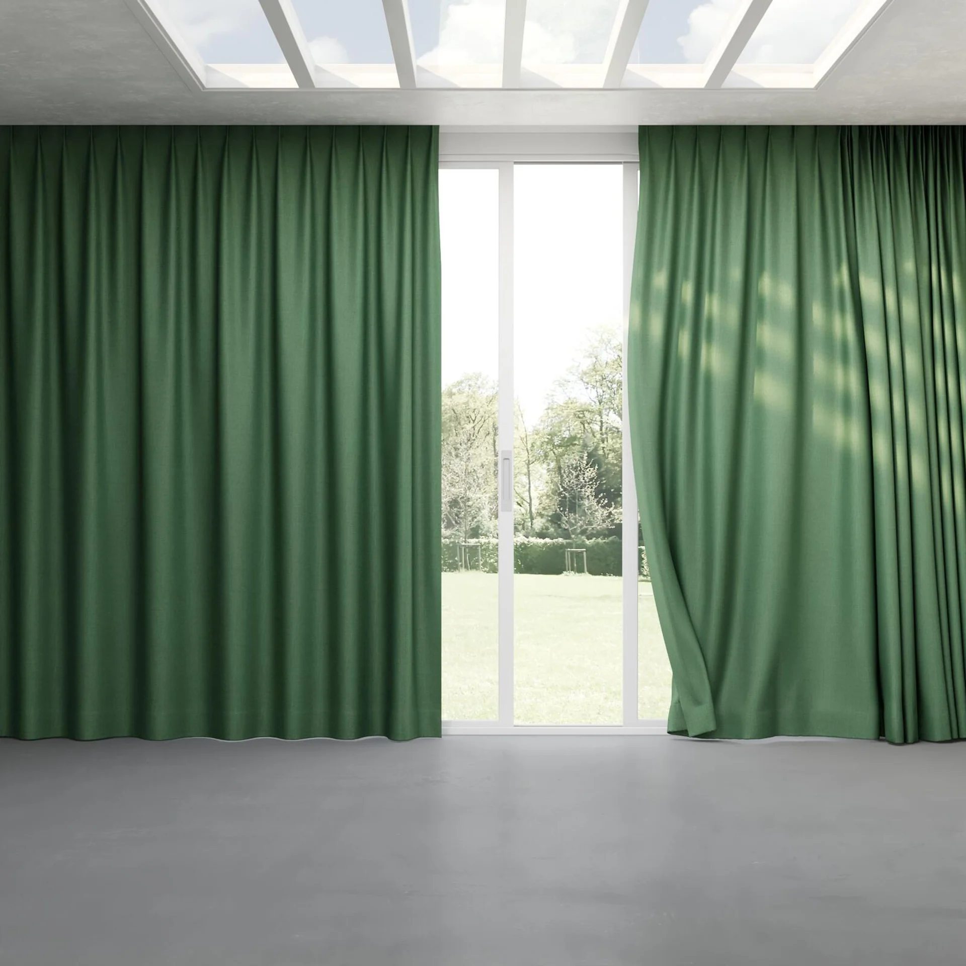 Full view of Frisco Ivy, pinch pleat