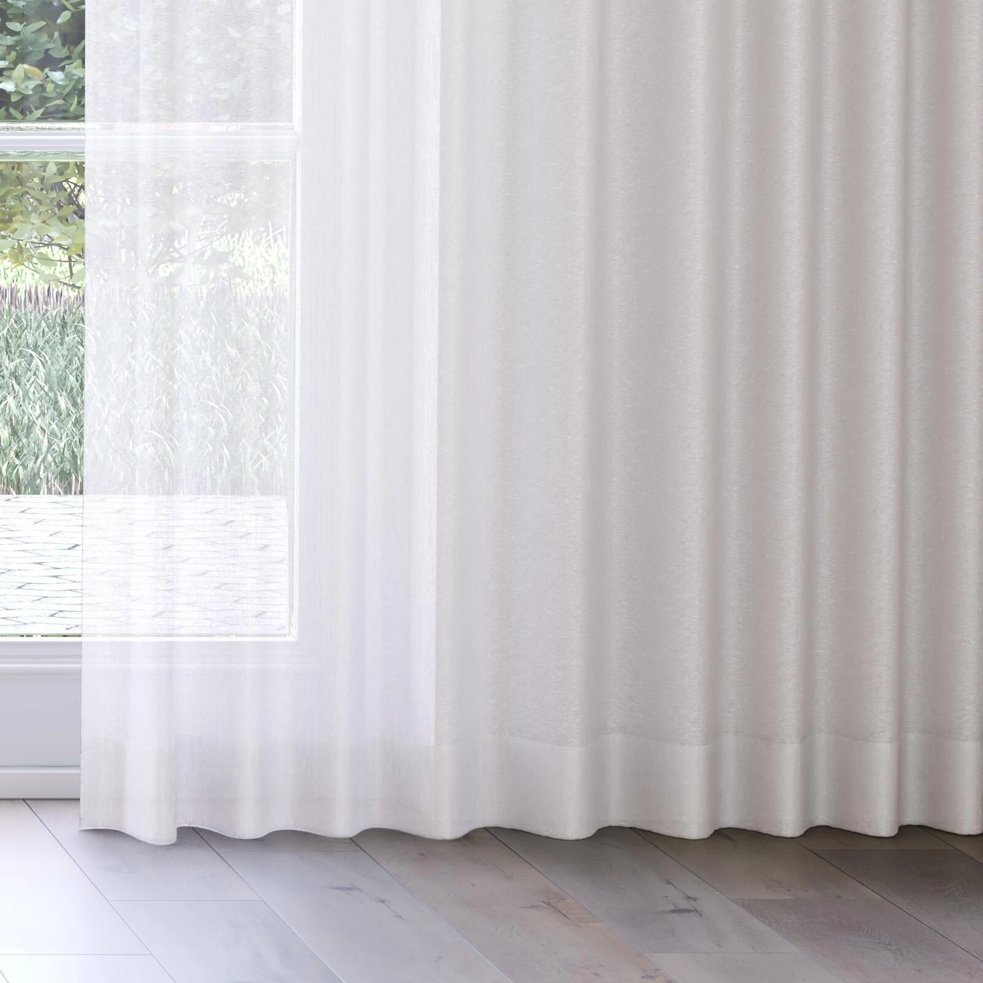 Bottom view of Laconia Air Mist, on curtain rail