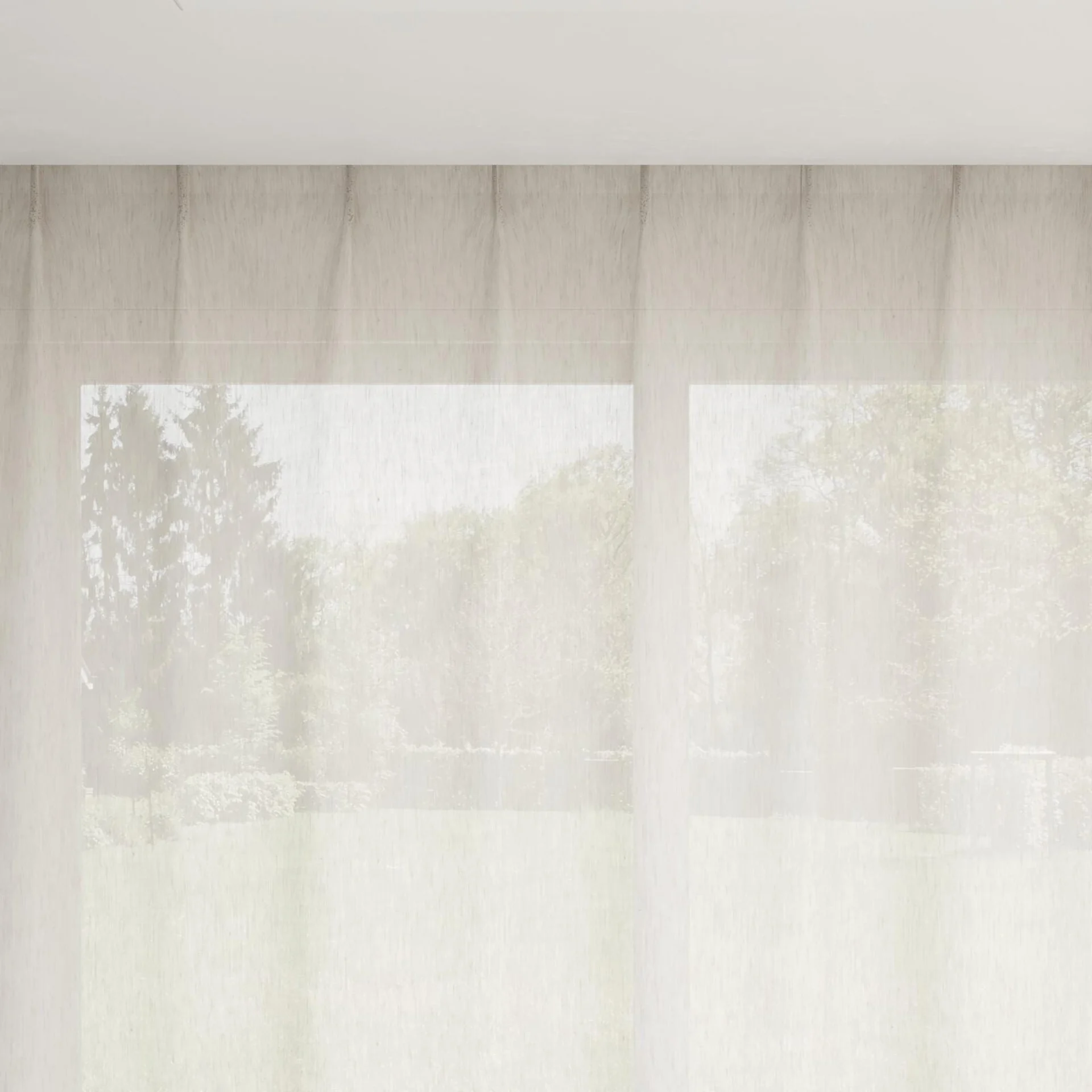 Top view of Balance Linen, pinch pleat