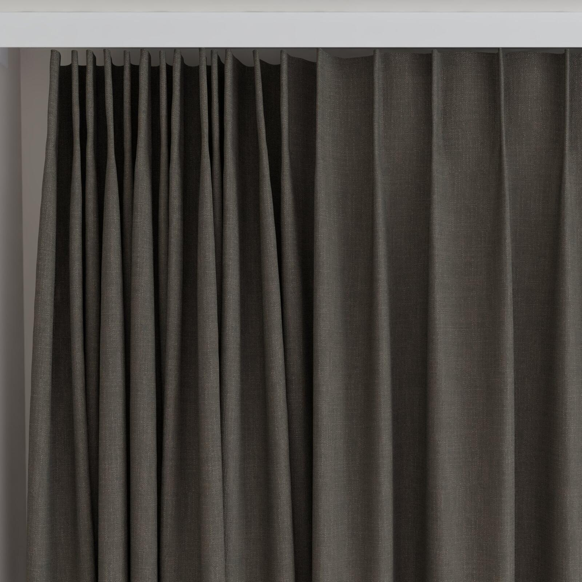 Top view of Mauritius Pinecone, on curtain rail