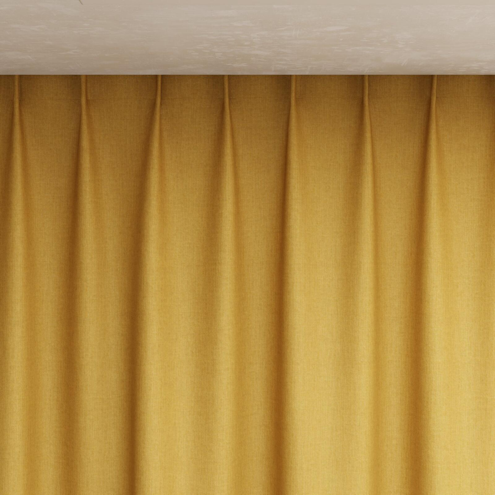 Top view of Cushy Honey, pinch pleat