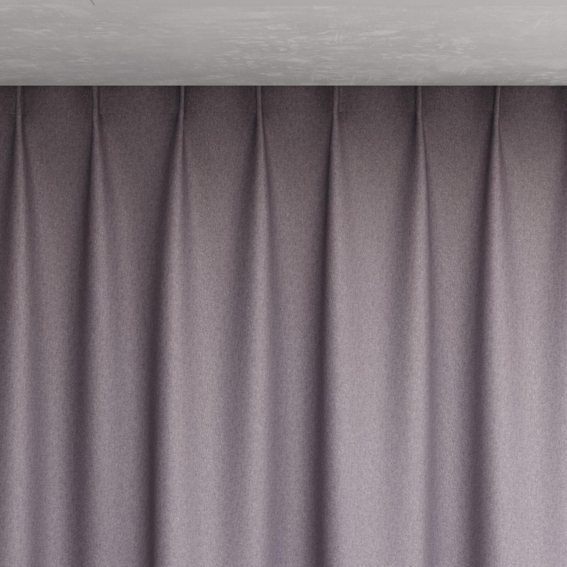 Top view of Woolly/Woolen Quartz, pinch pleat