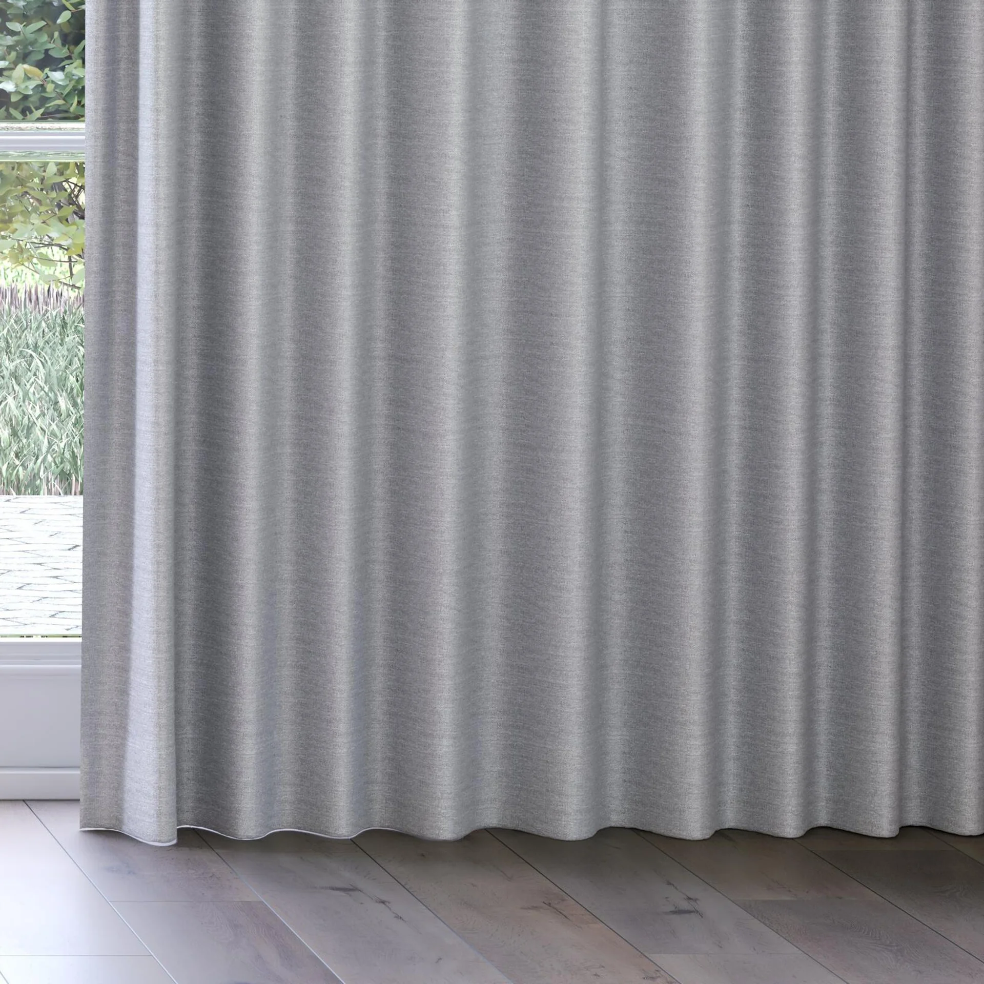 Bottom view of Linex Sterling, on curtain rail