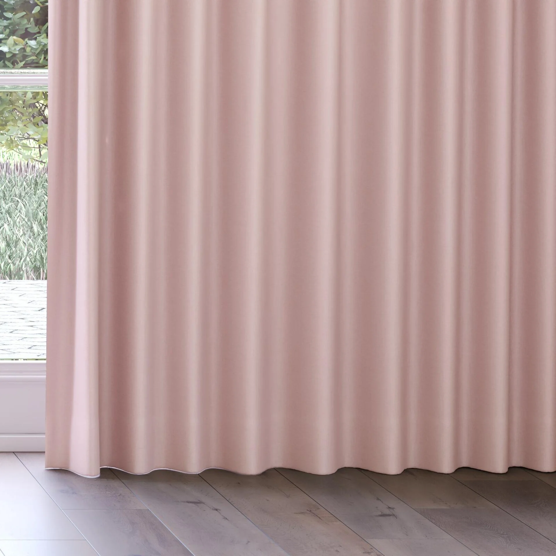 Bottom view of Brugge Dragee, on curtain rail