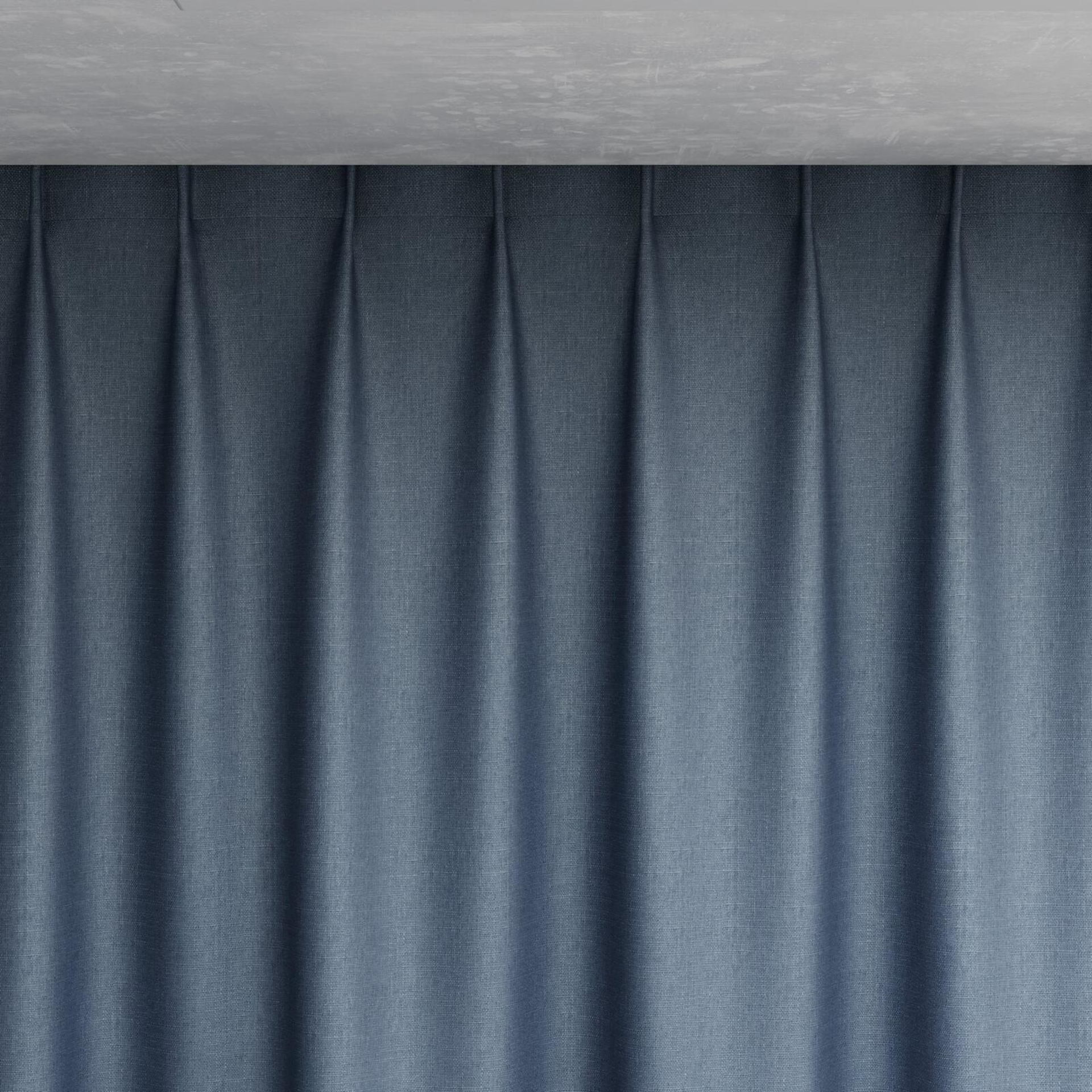 Top view of Tonga Denim, pinch pleat