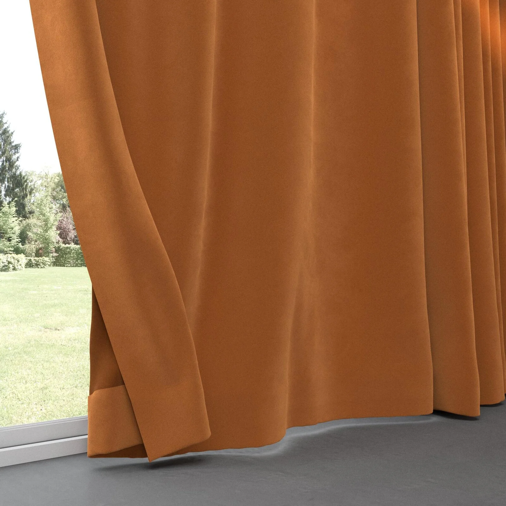 Bottom view of Verbier Terra, pinch pleat