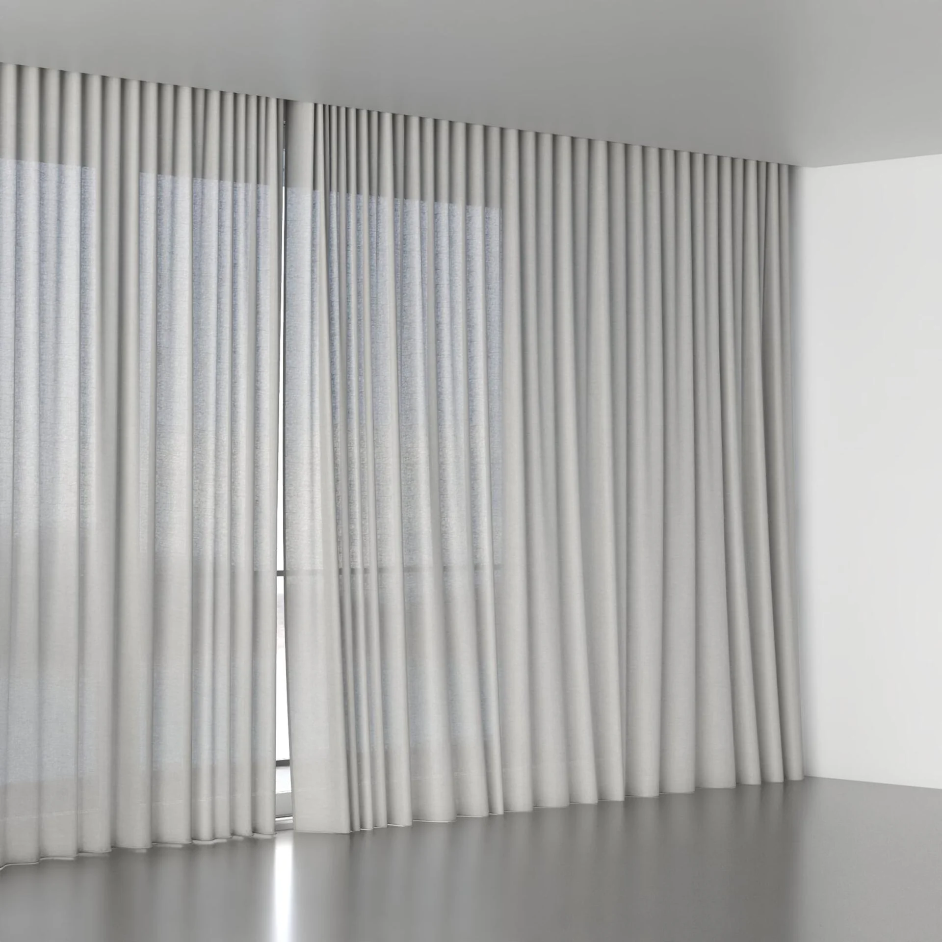 Full view of Arcadia Rabbit, wave pleat