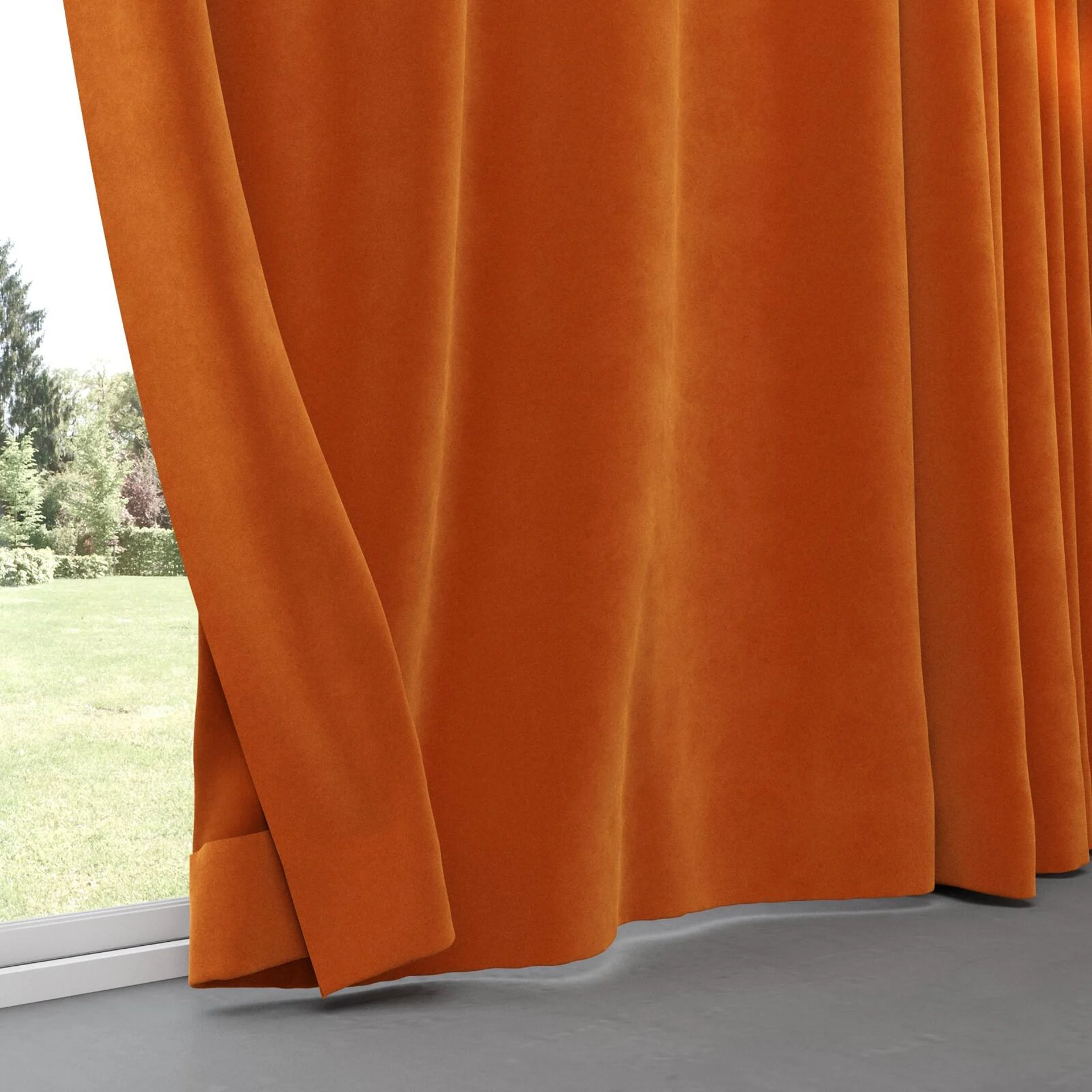 Bottom view of Vienna Bronzed, pinch pleat