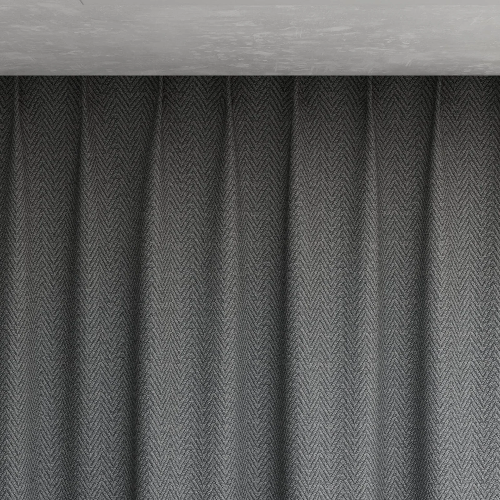Top view of Saiph Metal, pinch pleat