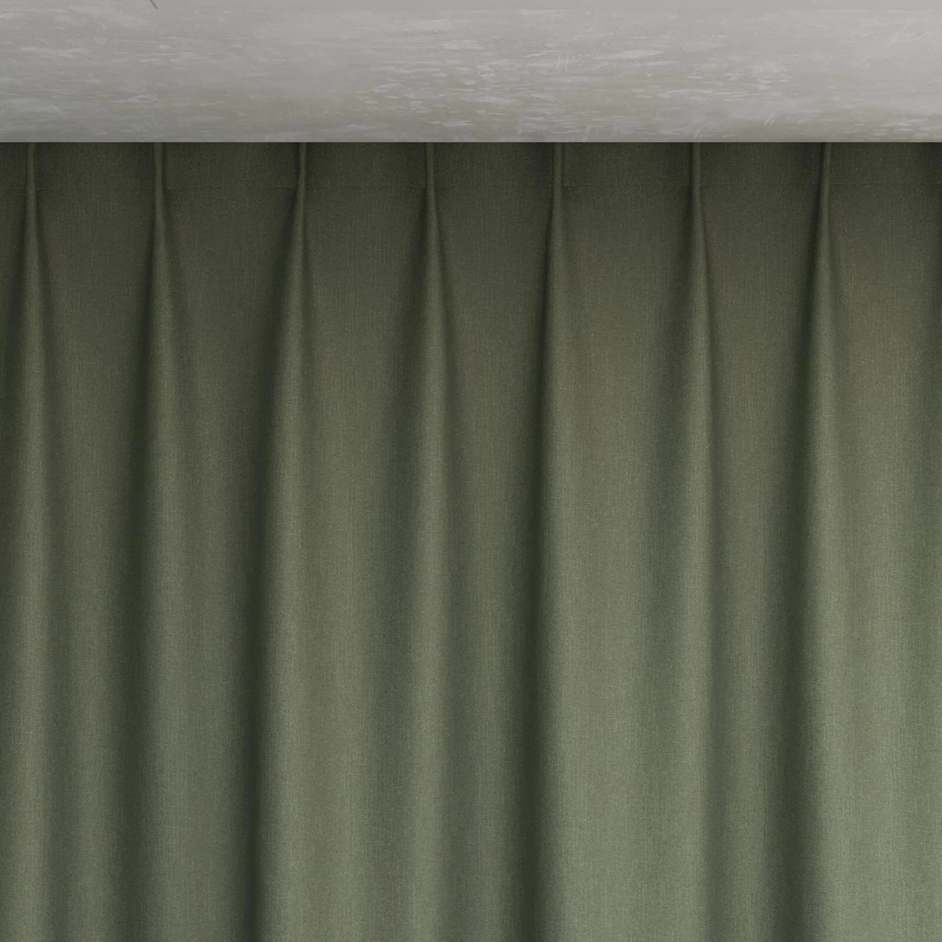 Top view of Excel Forest, pinch pleat