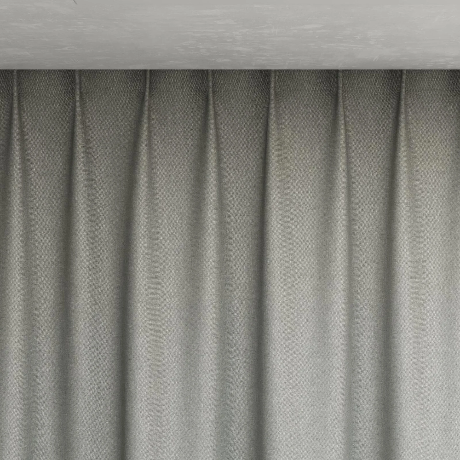 Top view of Perfecto Aluminium, pinch pleat