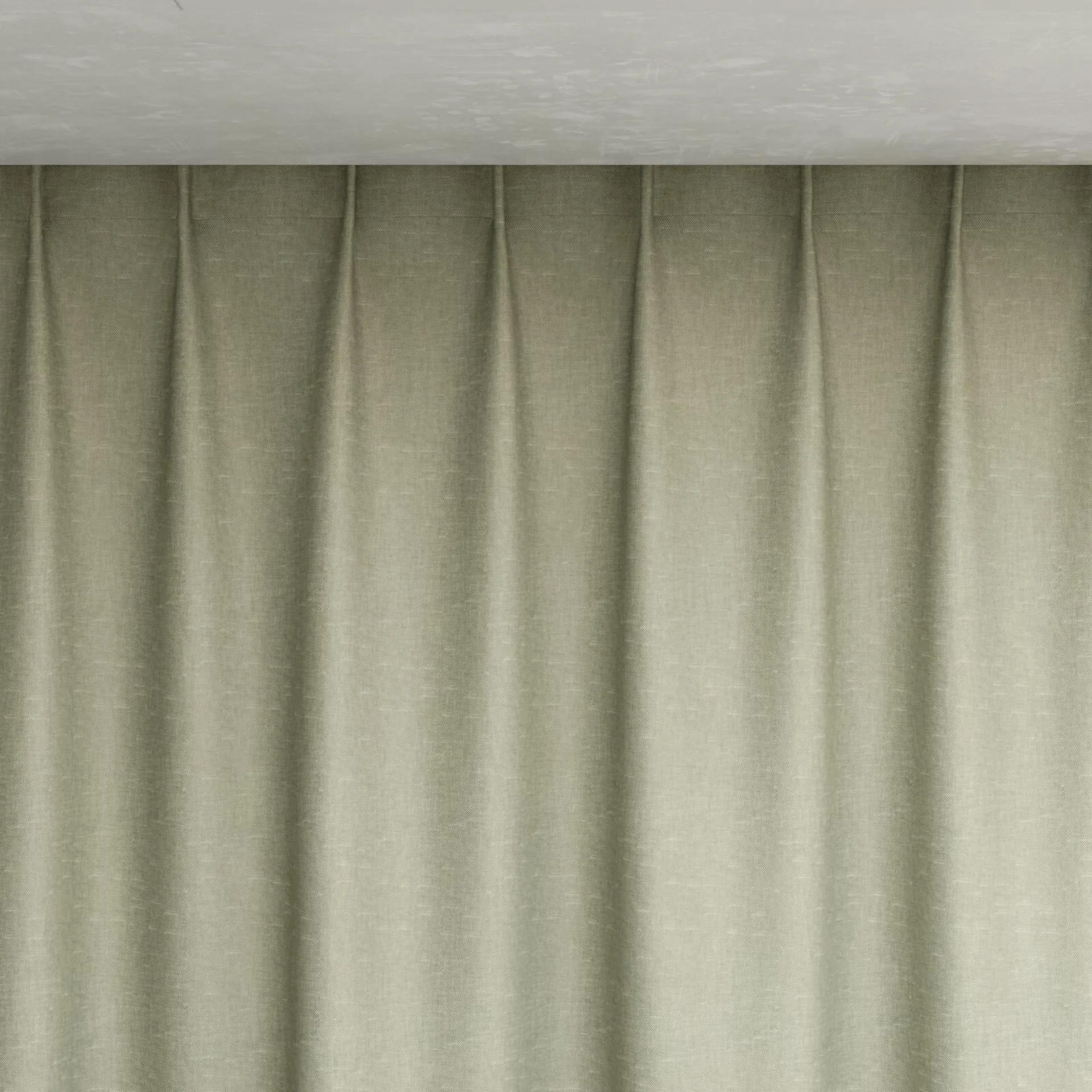 Top view of Glamour Linden, pinch pleat