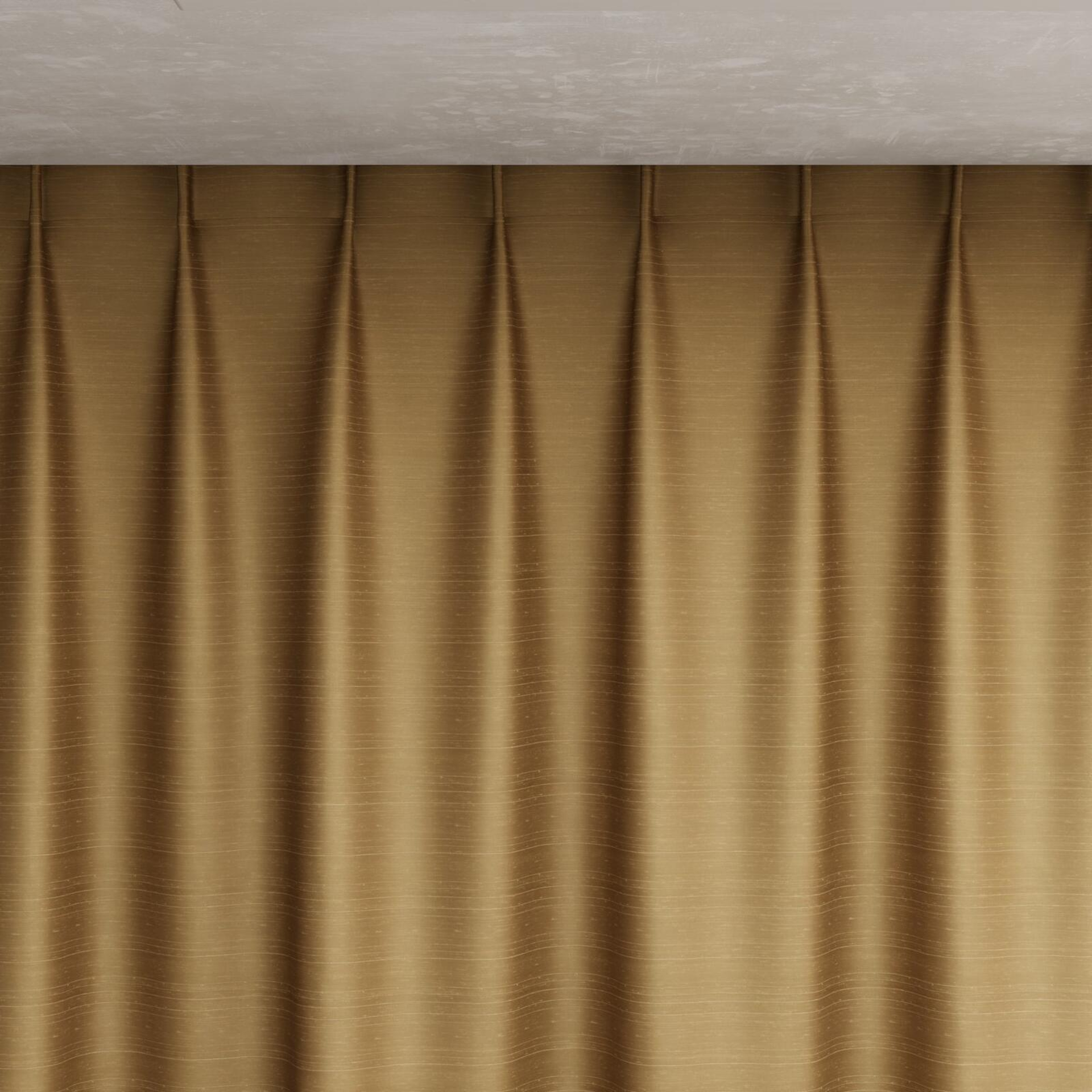 Top view of Silky Biscuit, pinch pleat