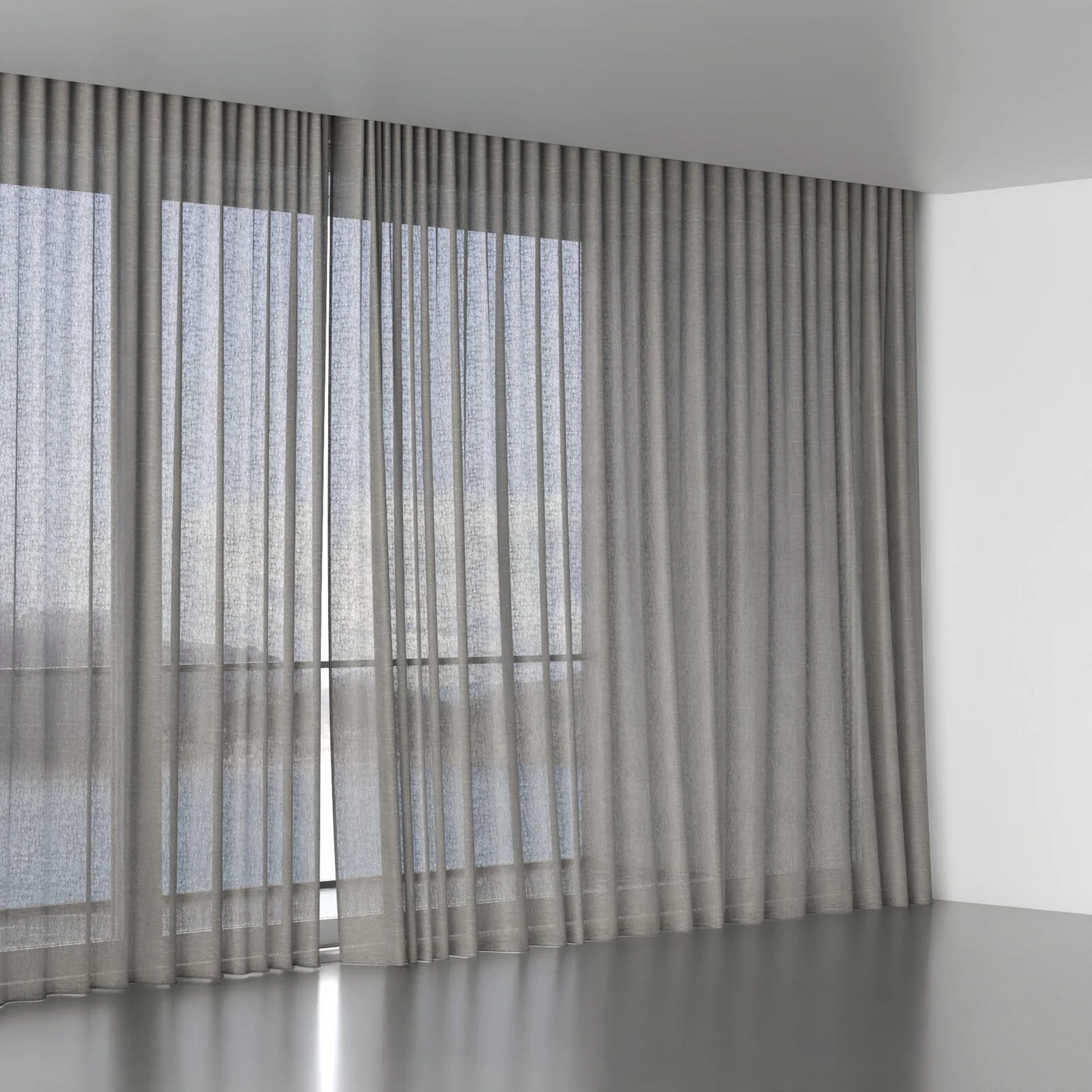 Full view of Lucidity Slate, wave pleat