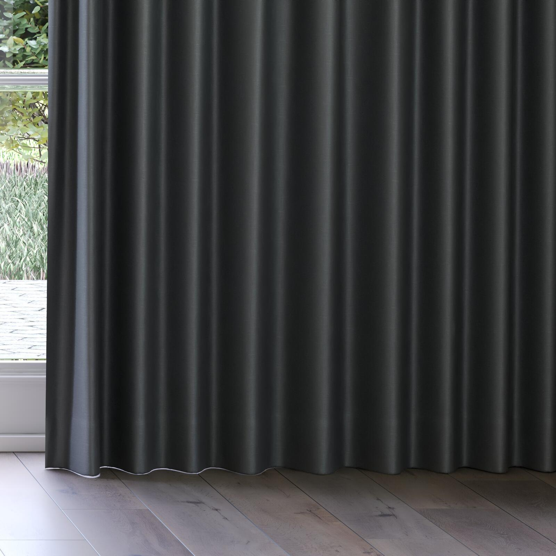 Bottom view of Soho Coal, on curtain rail