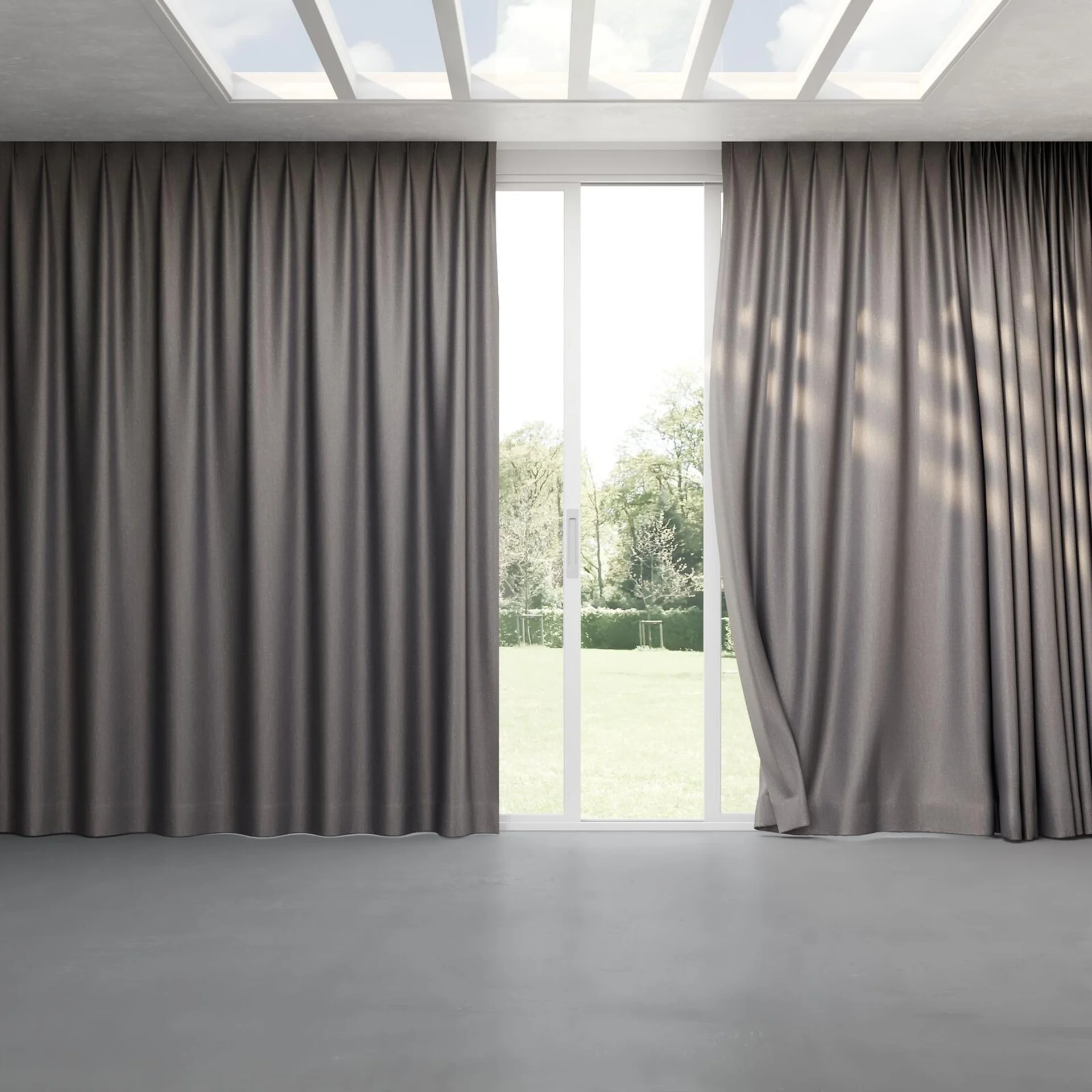 Full view of Matrix Falcon, pinch pleat