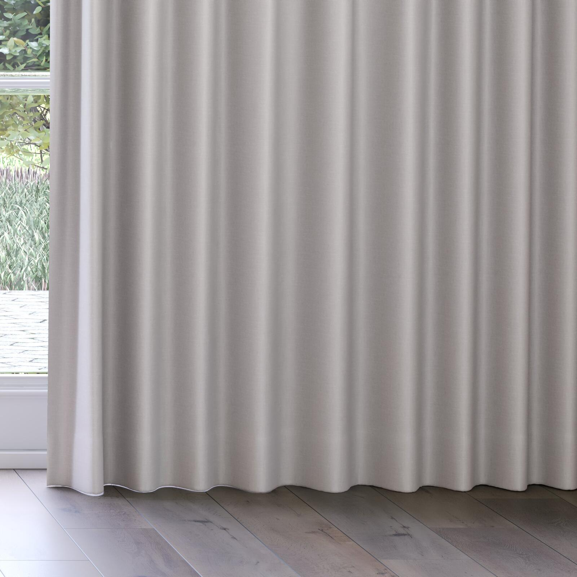 Bottom view of Urban Smoke, on curtain rail