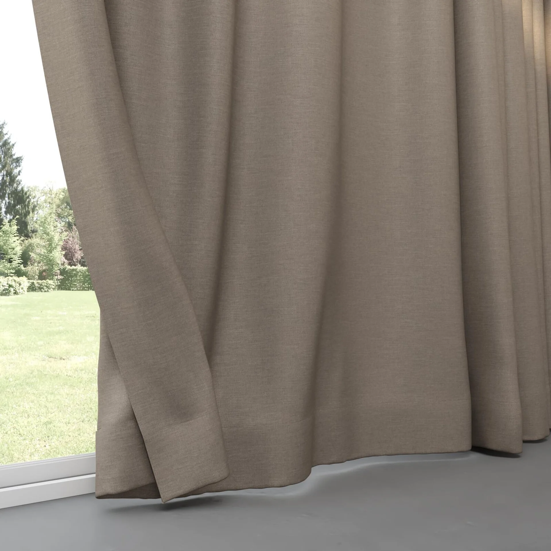 Bottom view of Casual Beaver, pinch pleat
