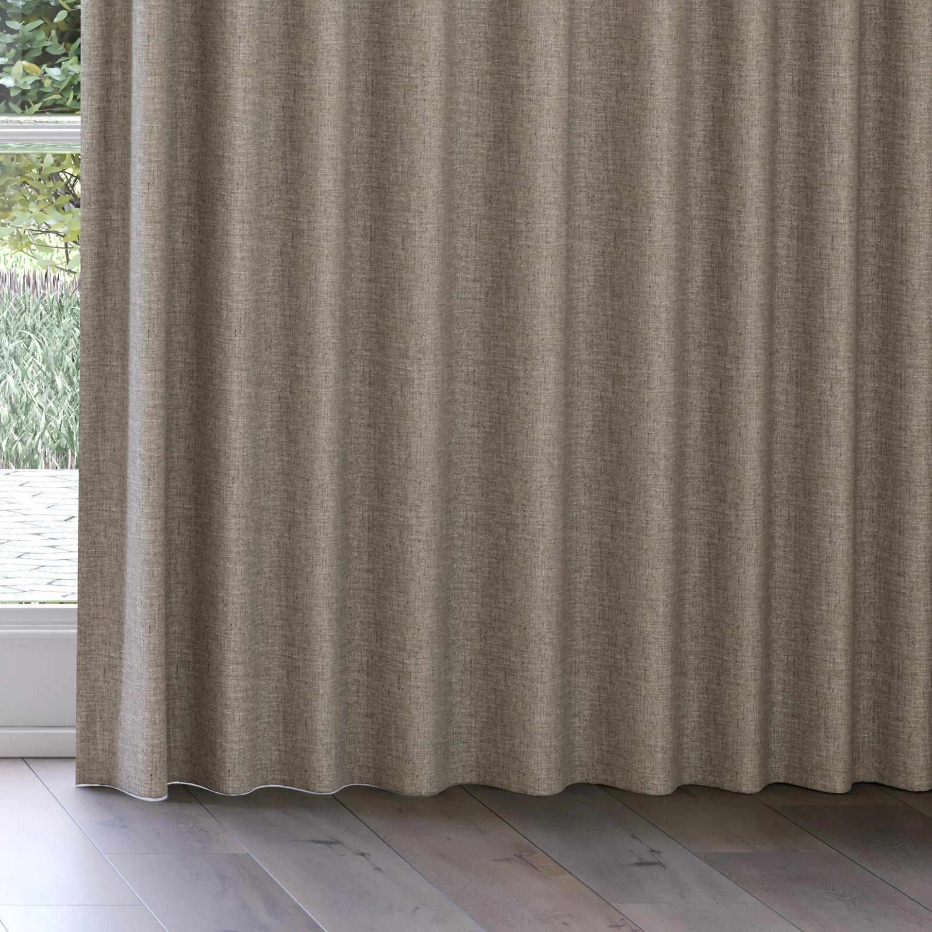 Bottom view of Dryland Elephant, on curtain rail