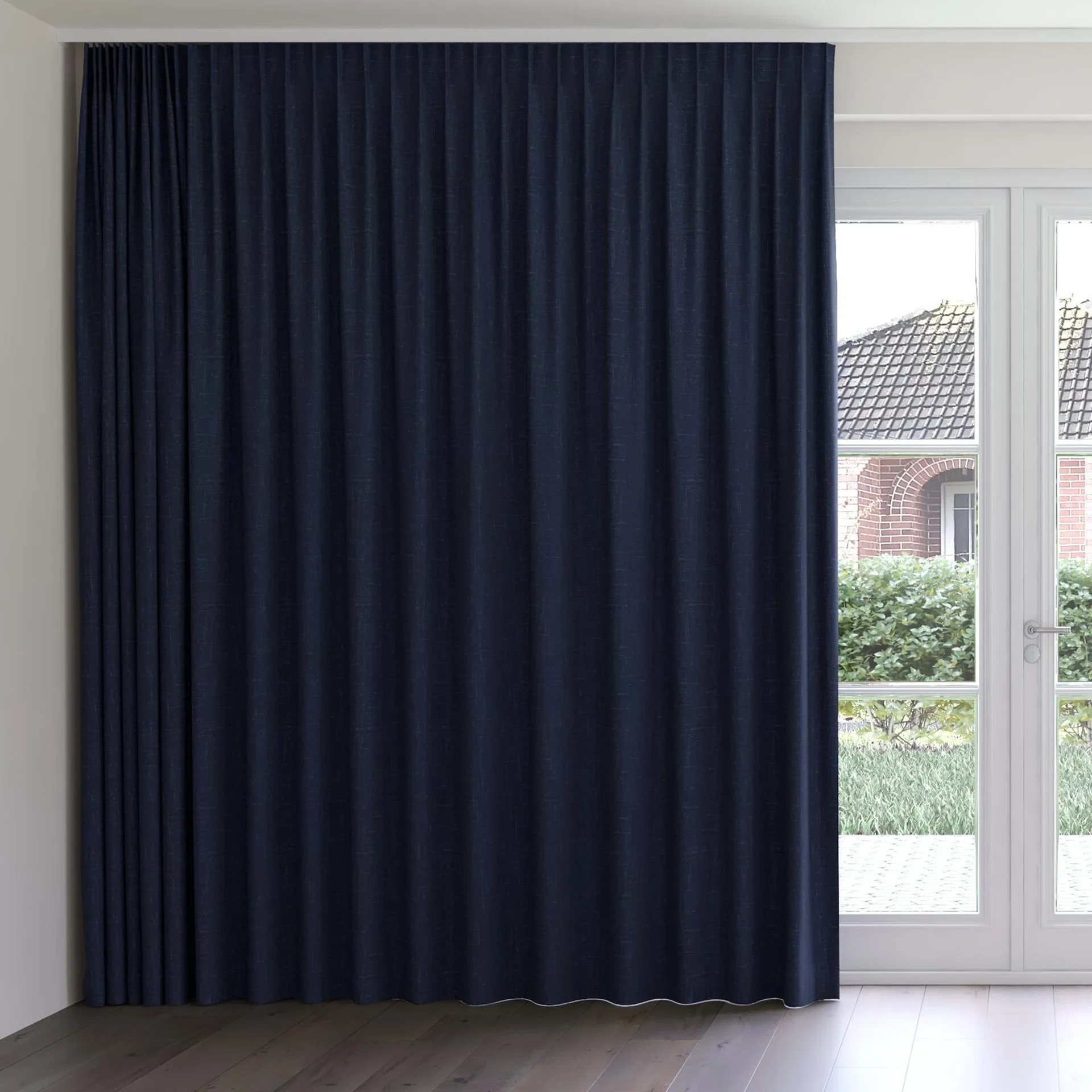 Front view of Cavalry Night, on curtain rail
