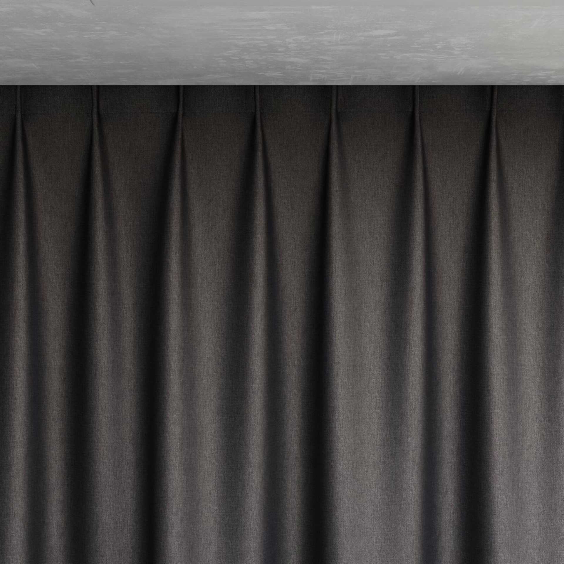 Top view of Matrix Anthracite, pinch pleat