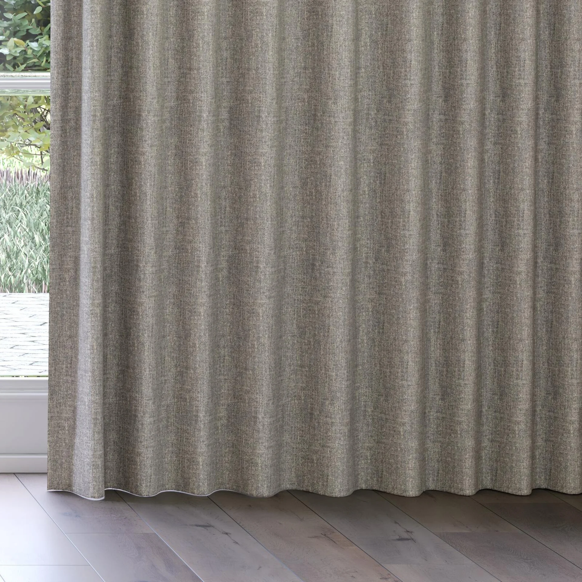 Bottom view of Dryland Horizon, on curtain rail