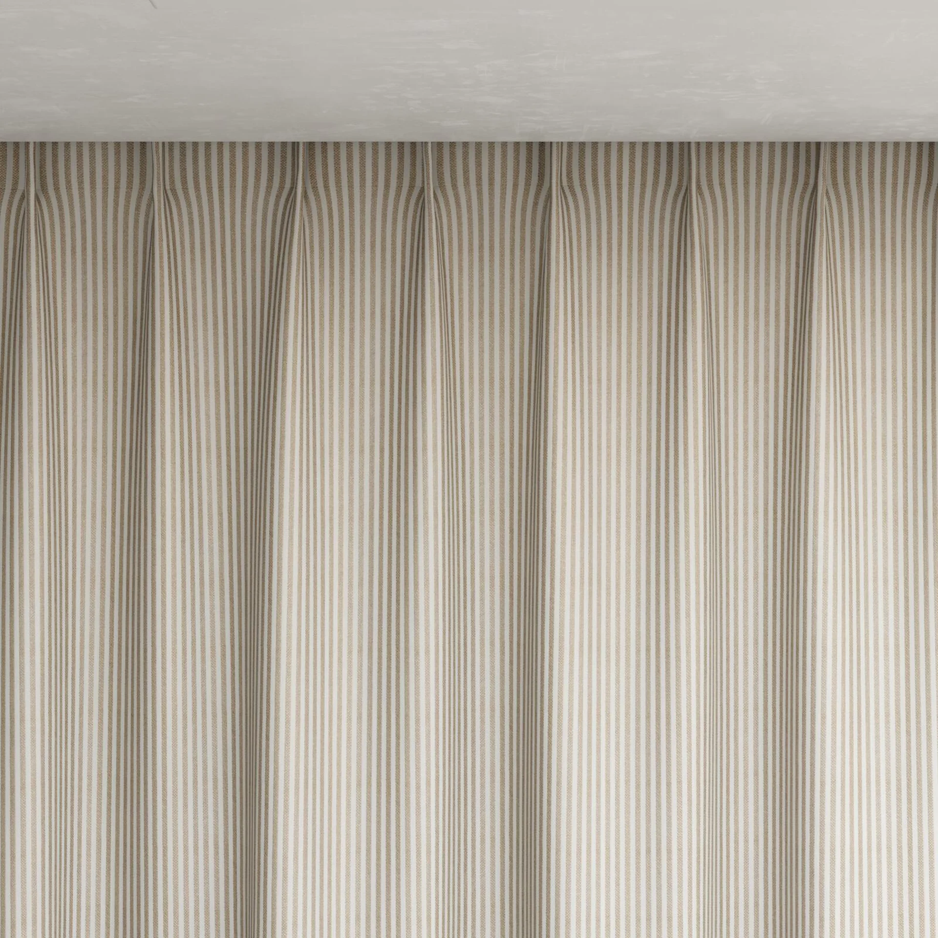 Top view of Nodulous Marzipan, pinch pleat