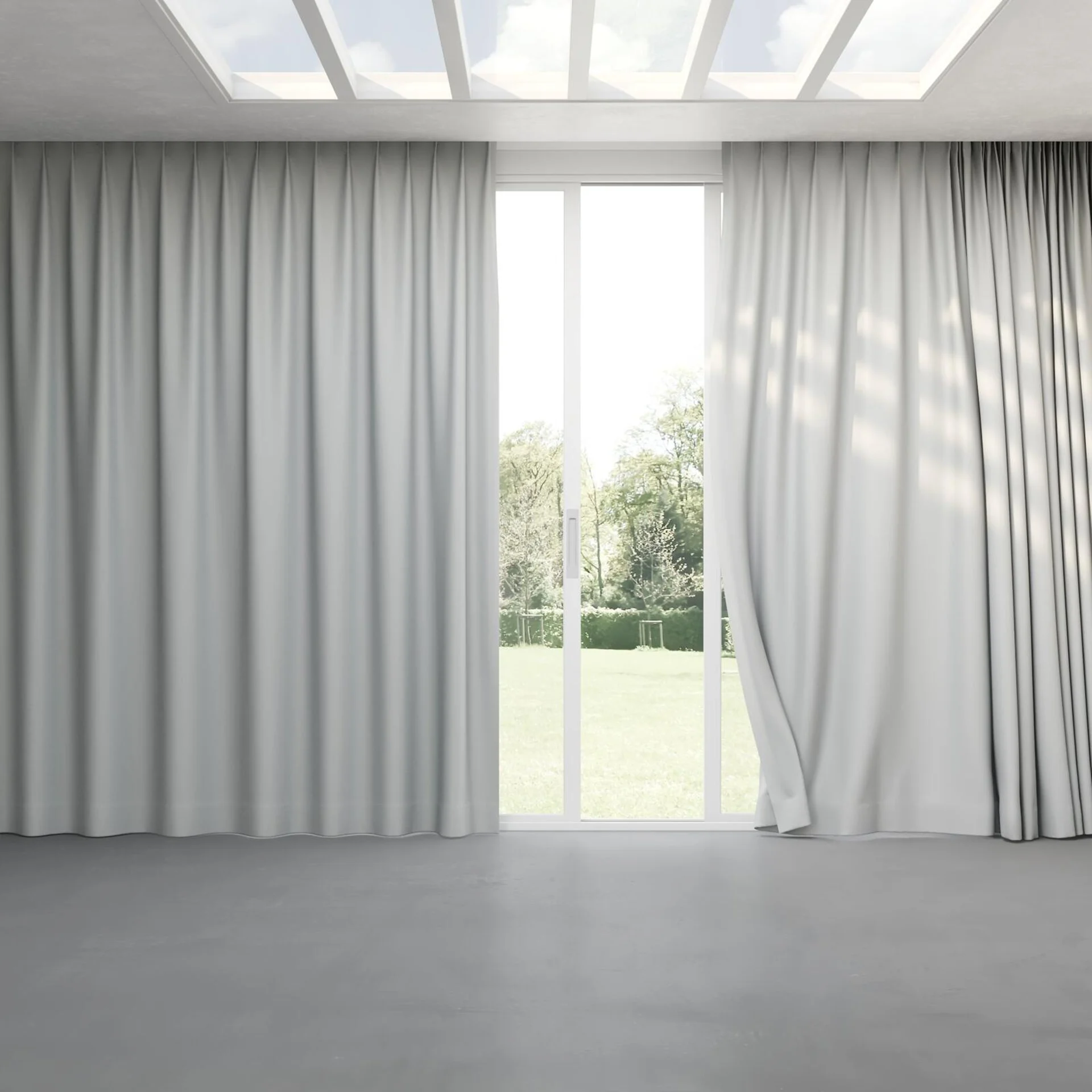 Full view of Woolskin Fog, pinch pleat