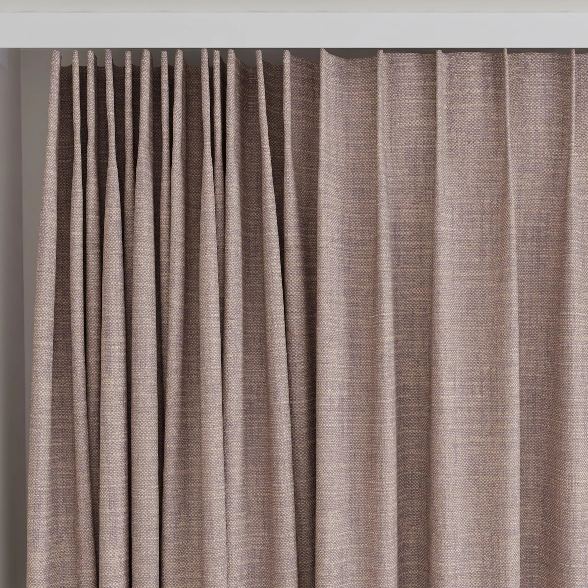 Top view of Planet Iris, on curtain rail